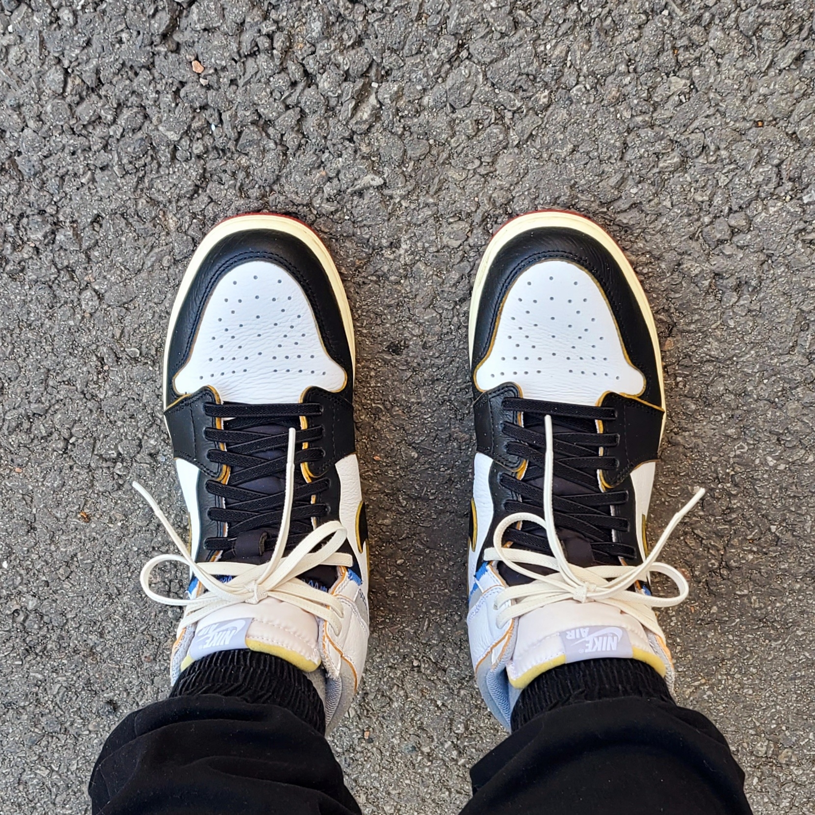 Jordan 1 x Union Retro High Black Toe 착용 스타일 - 3