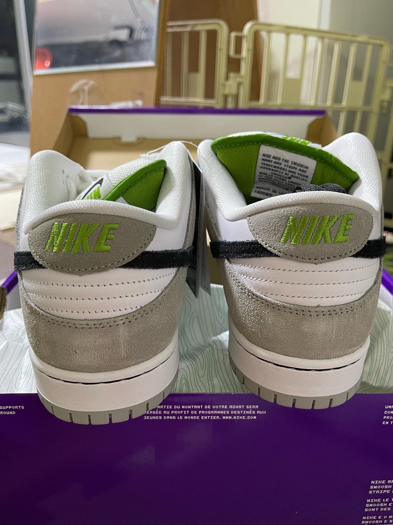 Nike SB Dunk Low Pro Chlorophyll 착용 스타일 - 4