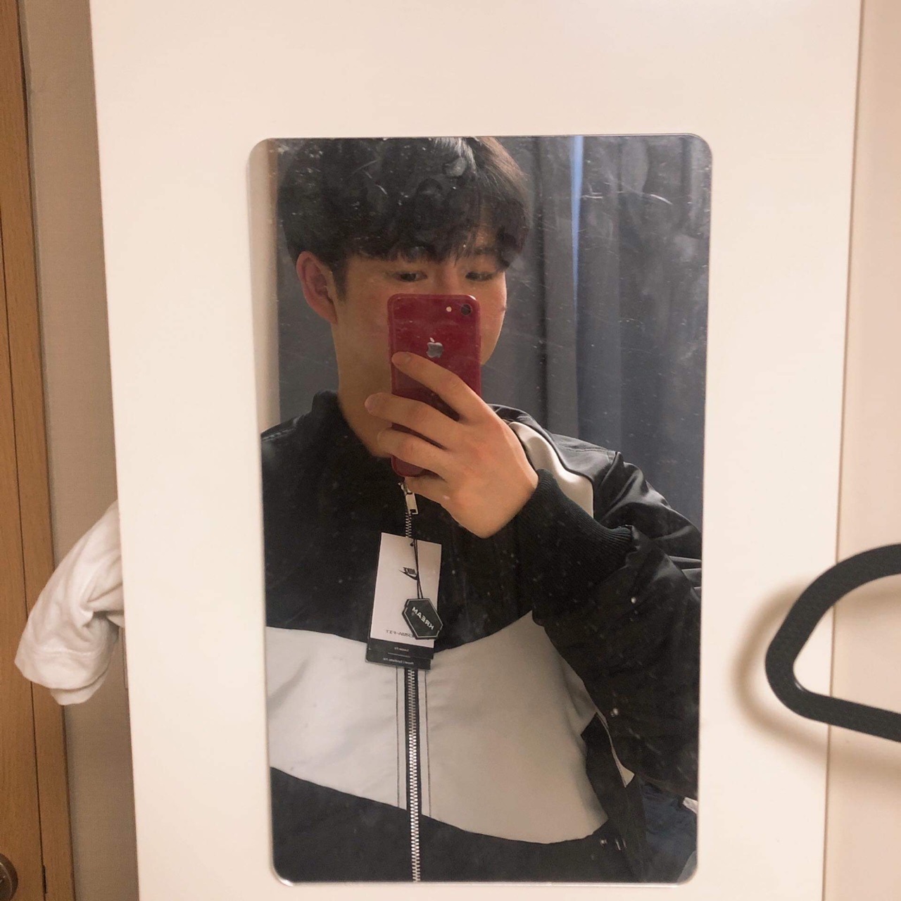 Nike NSW Swoosh Therma-Fit Bomber Black - Asia 착용 스타일 - 1