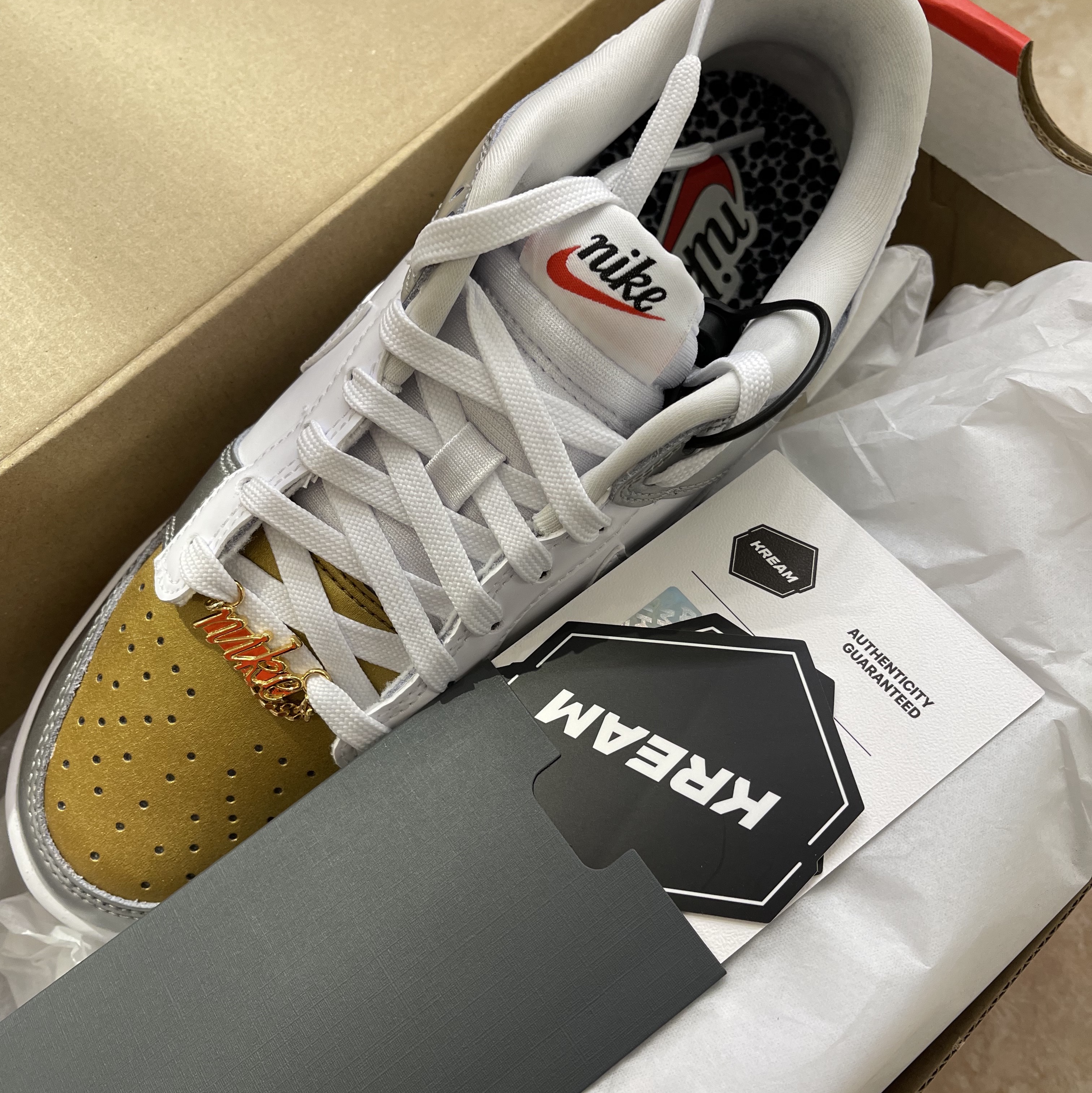 (W) Nike Dunk Low SE Heirloom 착용 스타일 - 5