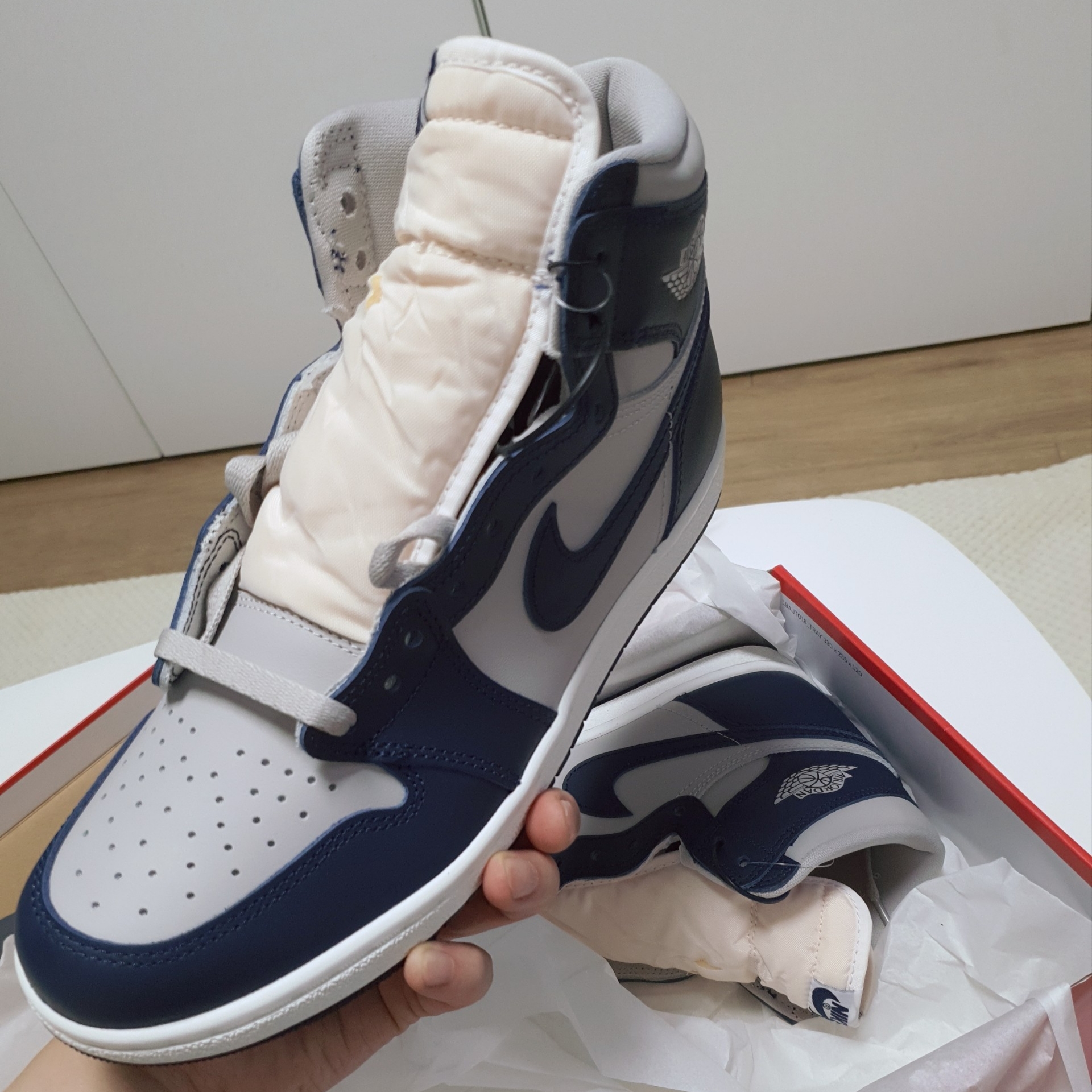 Jordan 1 High 85 College Navy 착용 스타일 - 2