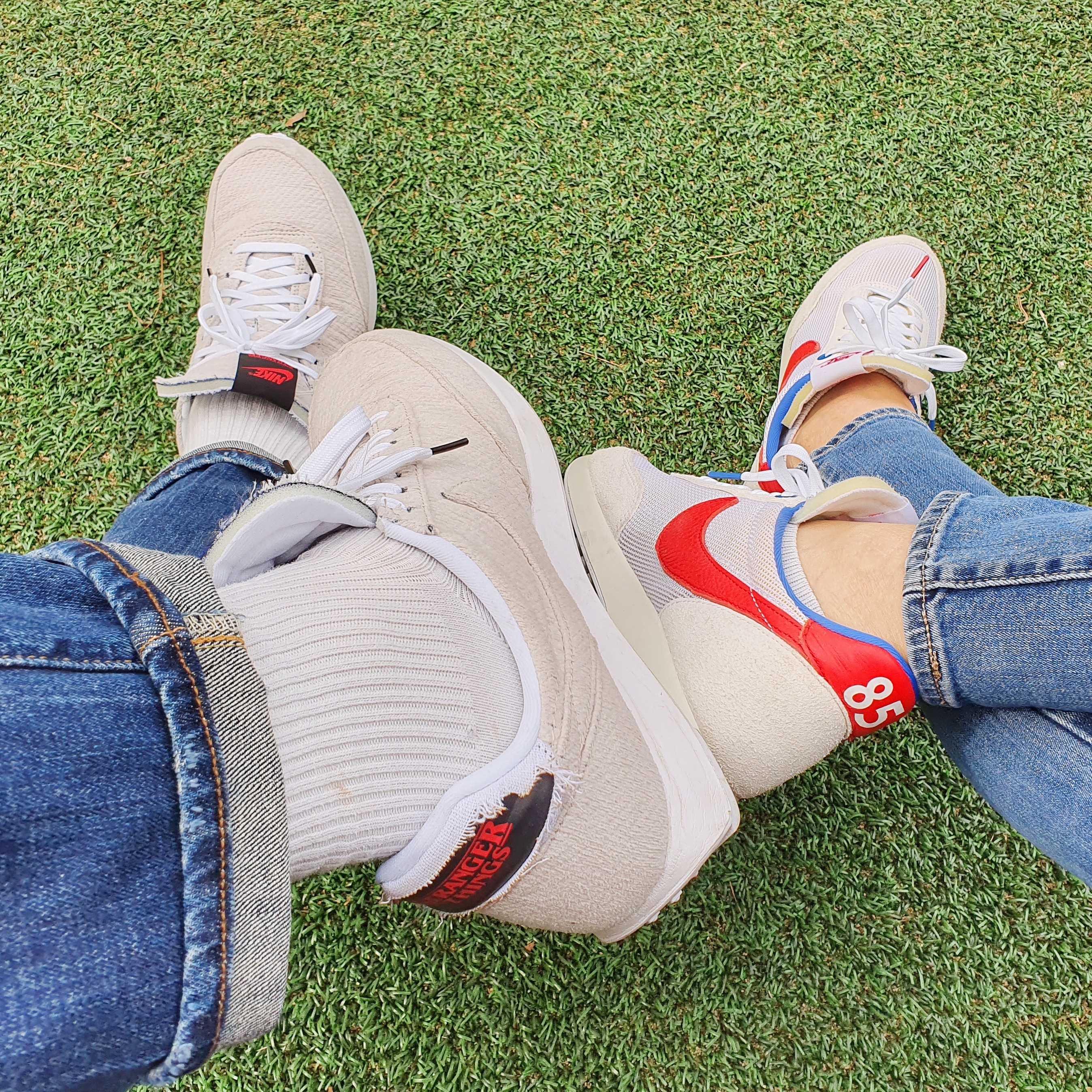 Nike x Stranger Things Air Tailwind 79 Sail Upside Down Pack, Nike x Stranger Things Tailwind 79 Independence Day Pack 착용 스타일