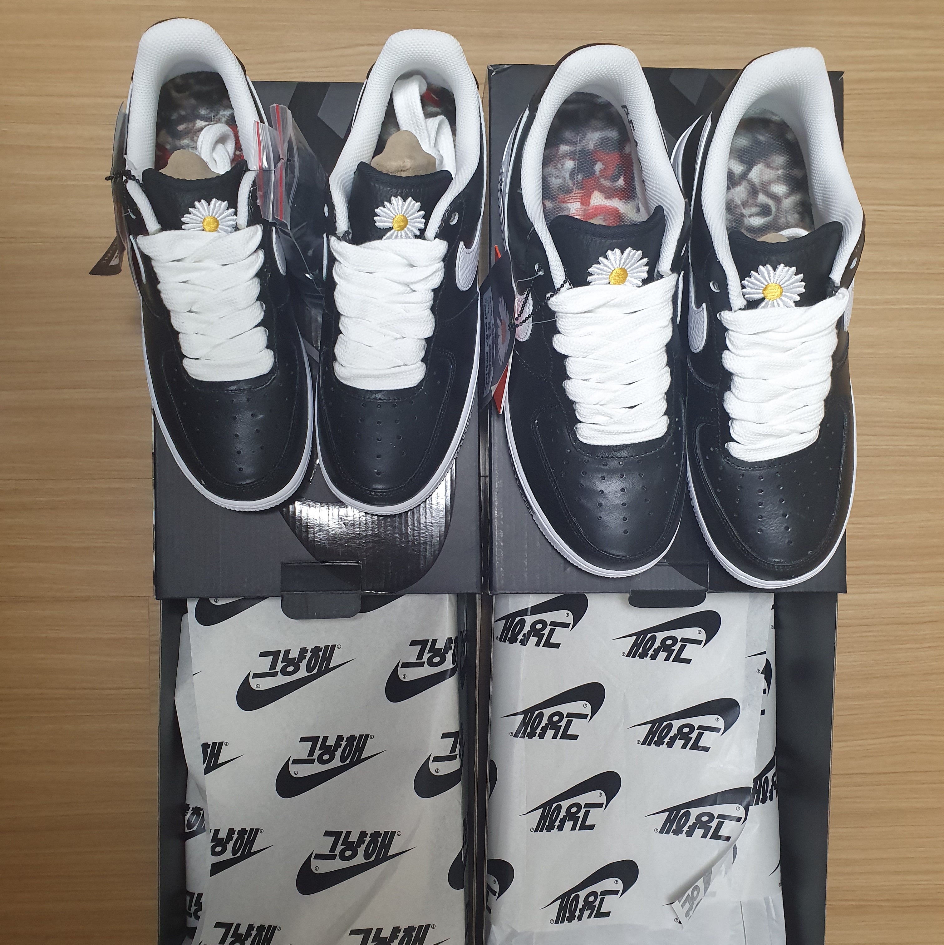 Nike x Peaceminusone Air Force 1 Low Para-Noise 착용 스타일