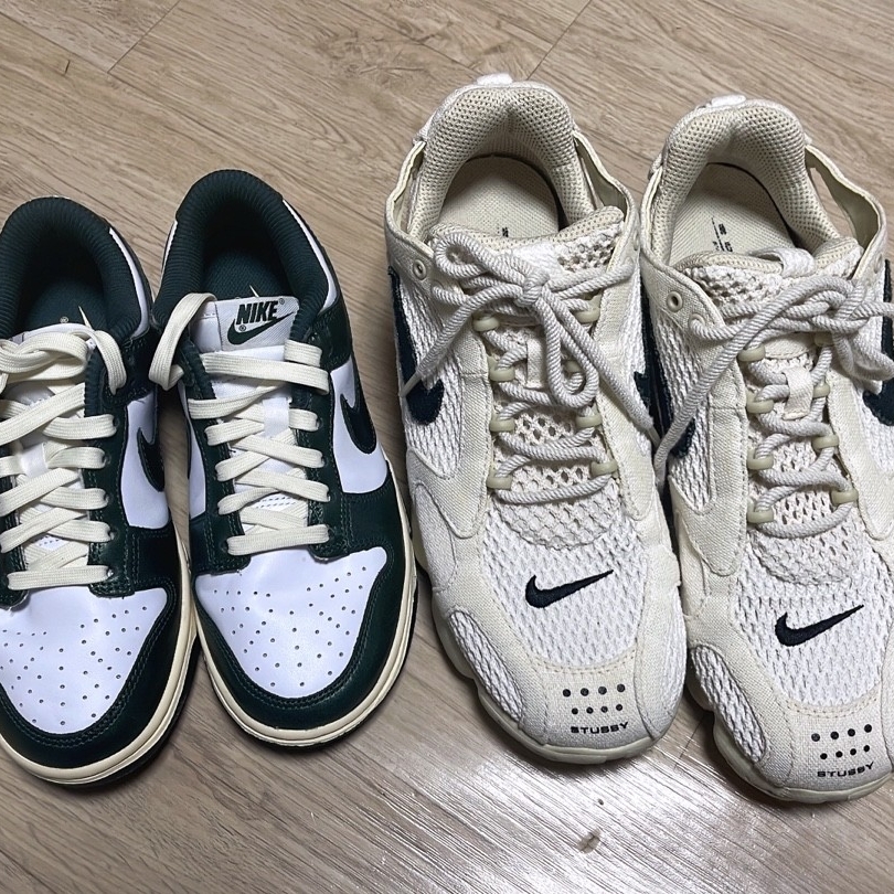 (W) Nike Dunk Low Vintage Green 착용 스타일 - 2