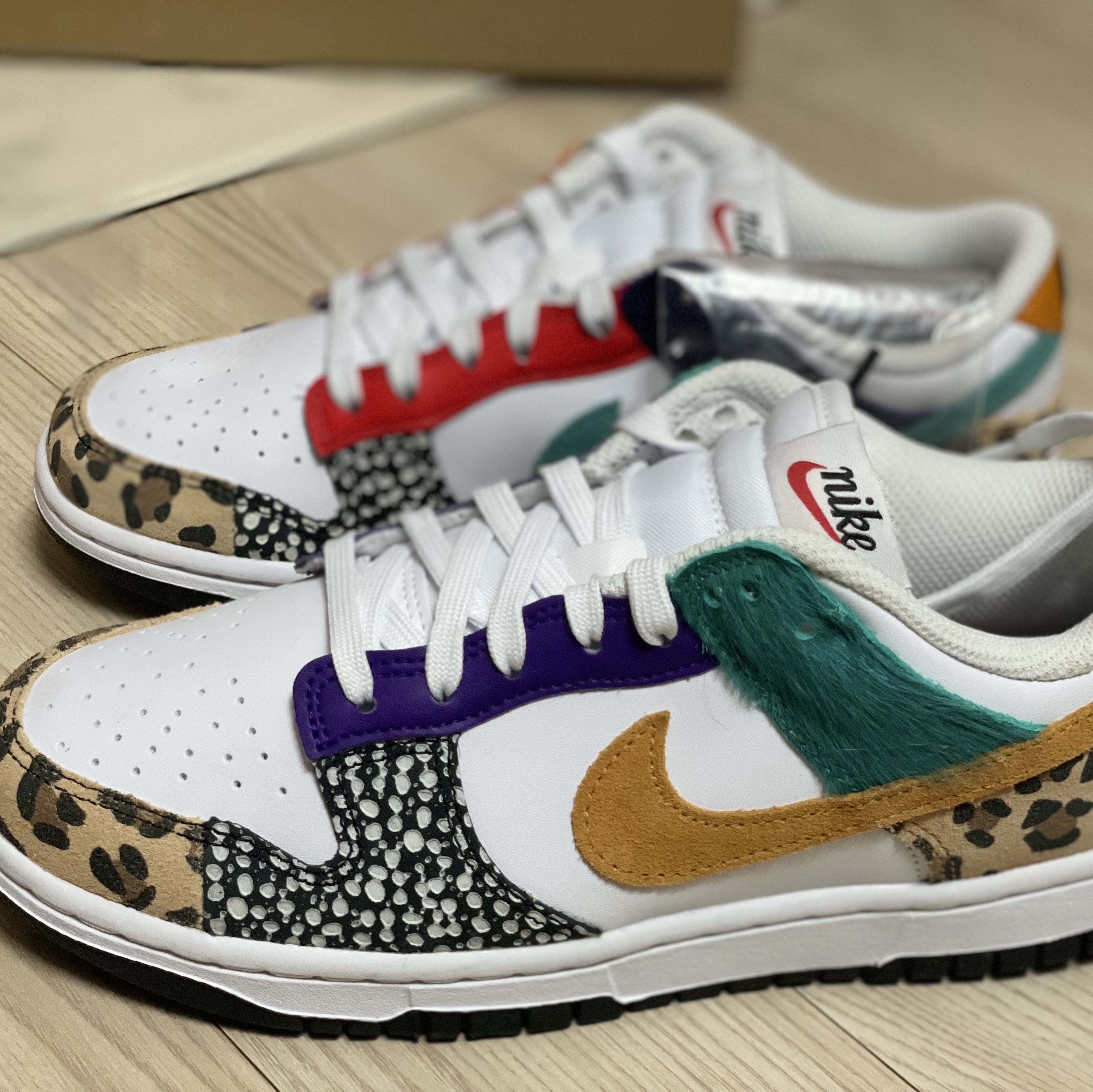(W) Nike Dunk Low SE Patchwork 착용 스타일