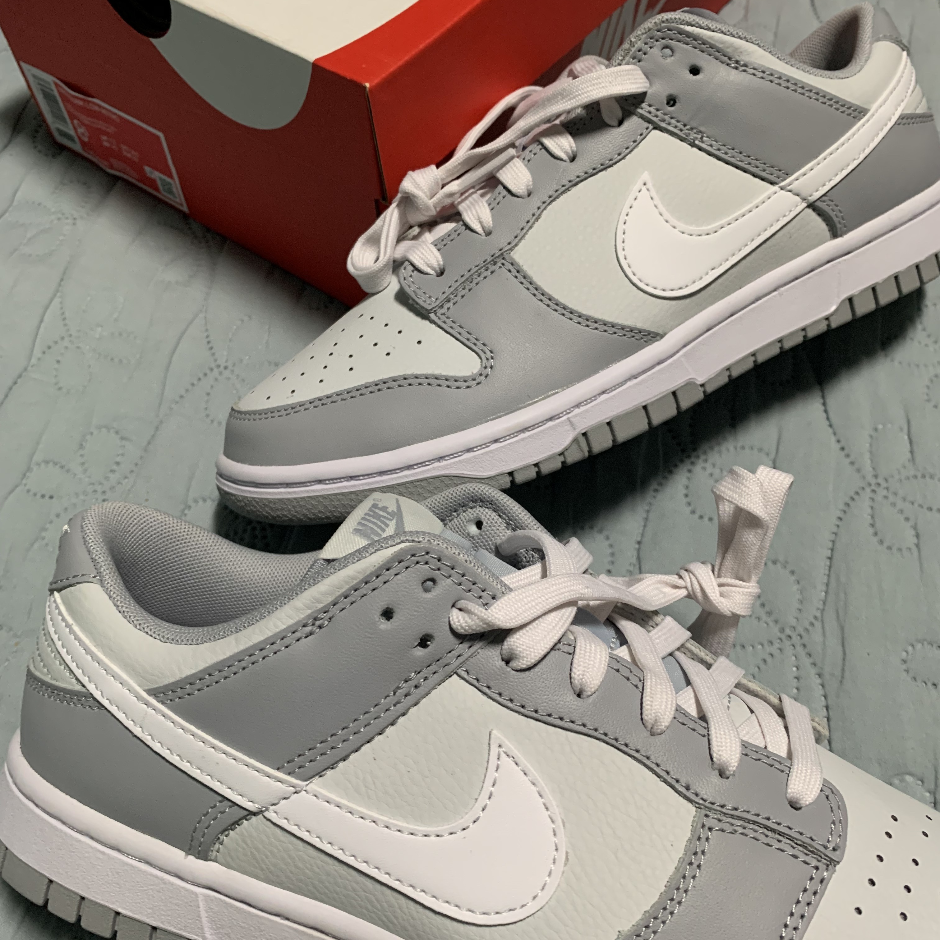 Nike Dunk Low Retro Wolf Grey 착용 스타일
