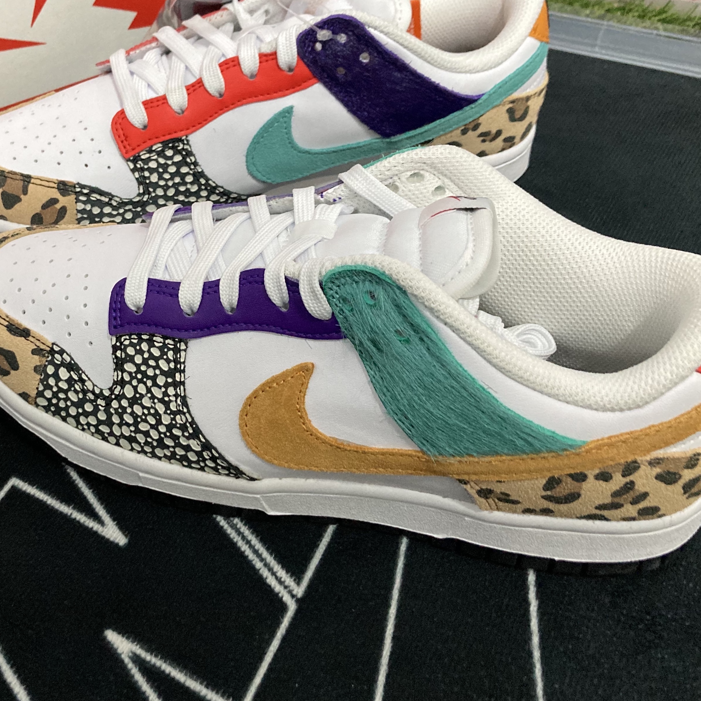 (W) Nike Dunk Low SE Patchwork 착용 스타일 - 1