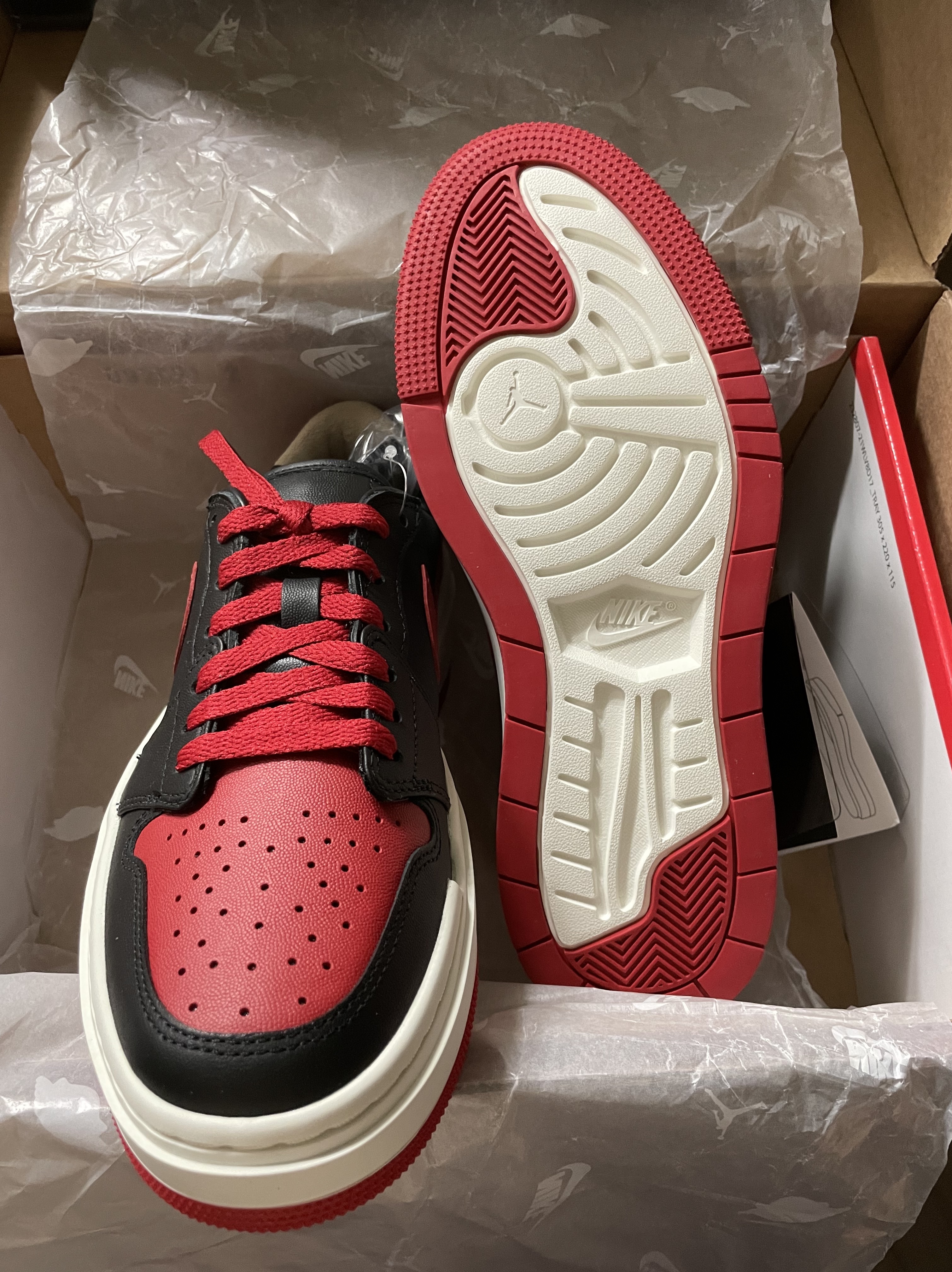 (W) Jordan 1 Elevate Low SE Bred 착용 스타일 - 4
