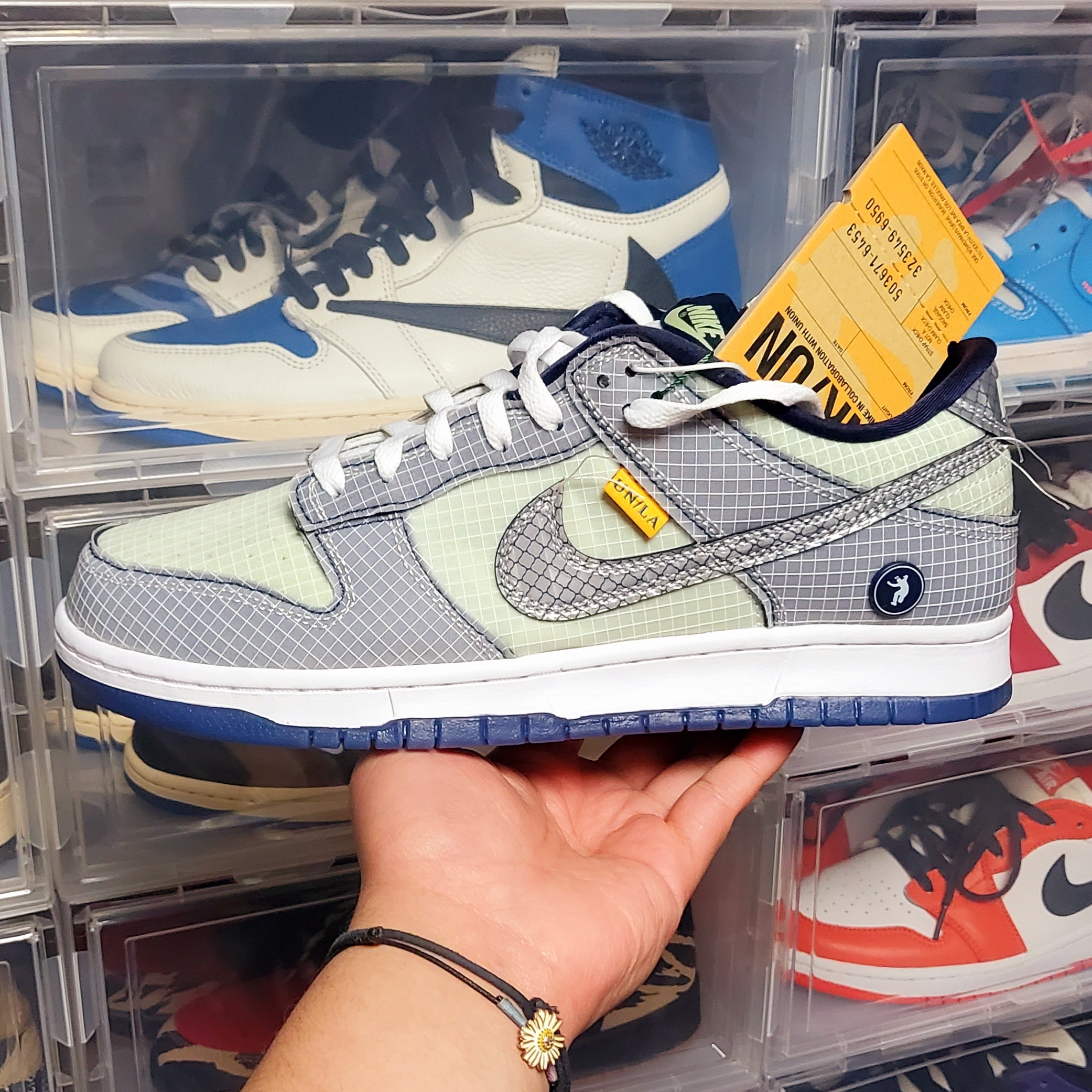 Nike x Union Dunk Low Passport Pack Pistachio 착용 스타일 - 1