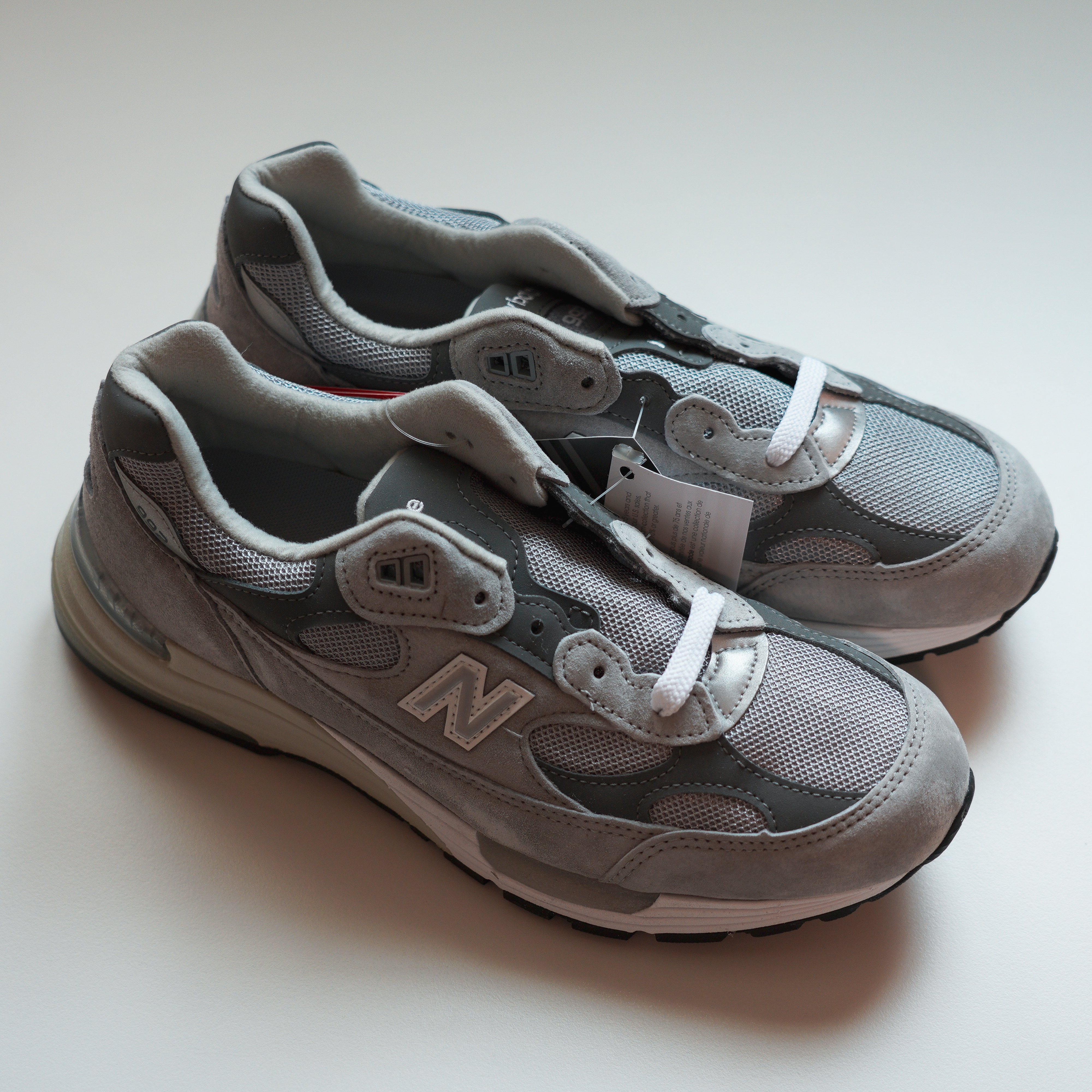 New Balance 992 Made in USA Grey - D Standard 착용 스타일 - 1