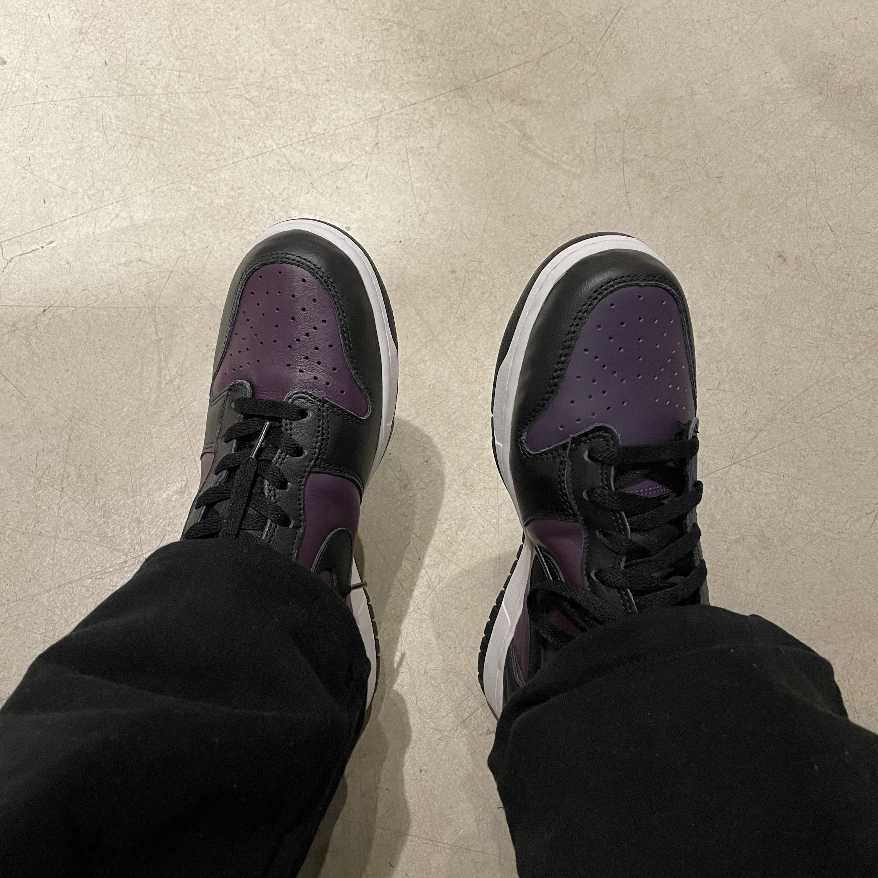 Nike x Fragment Dunk High Black 착용 스타일 - 4