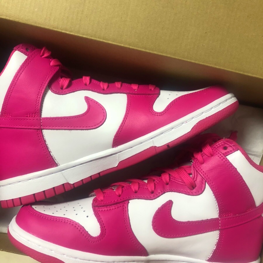 (W) Nike Dunk High Pink Prime 착용 스타일 - 3