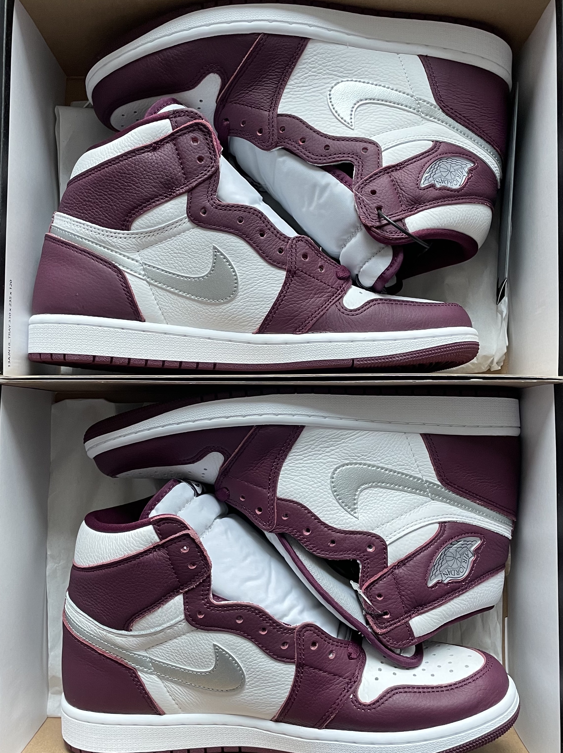 Jordan 1 Retro High OG Bordeaux 착용 스타일