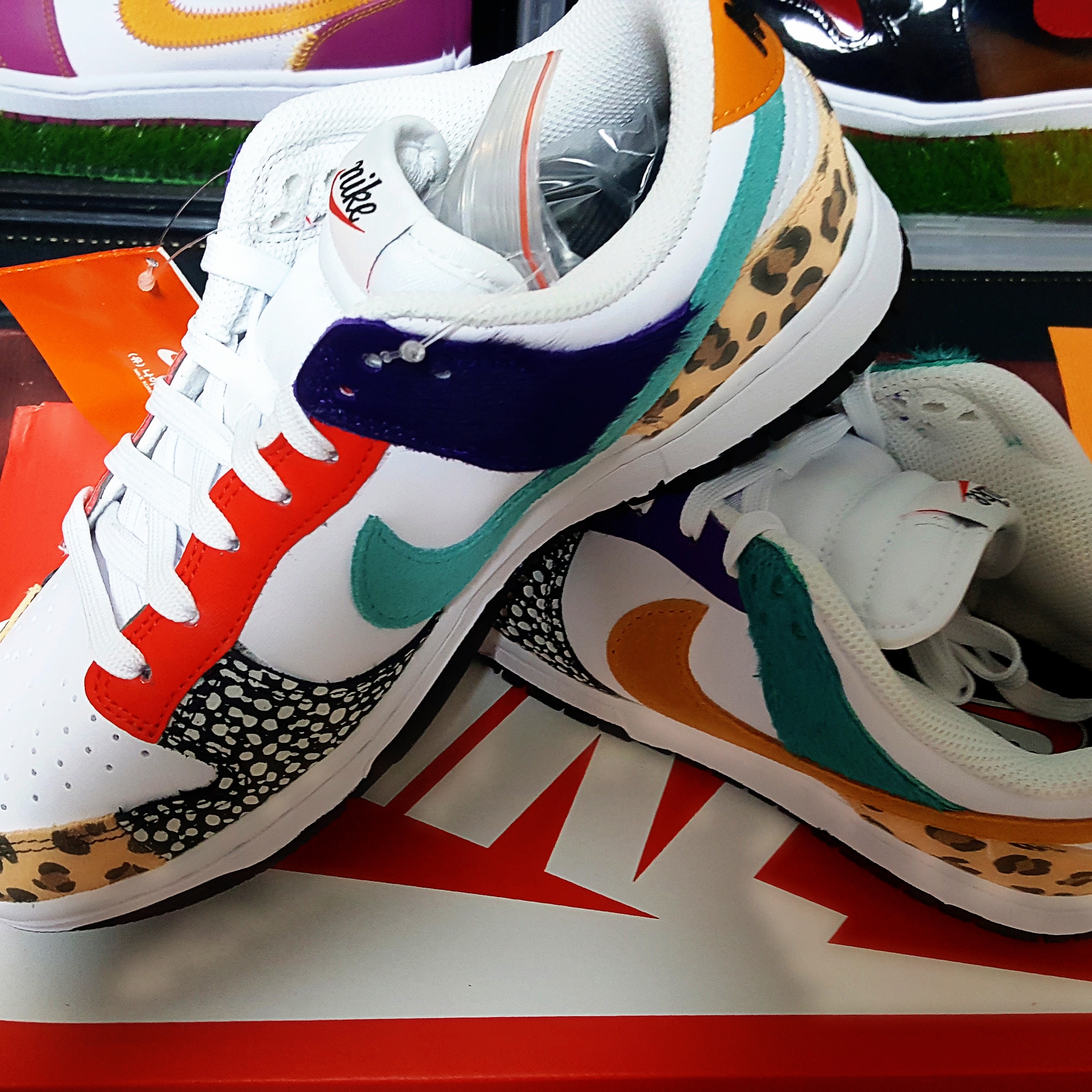 (W) Nike Dunk Low SE Patchwork 착용 스타일 - 3