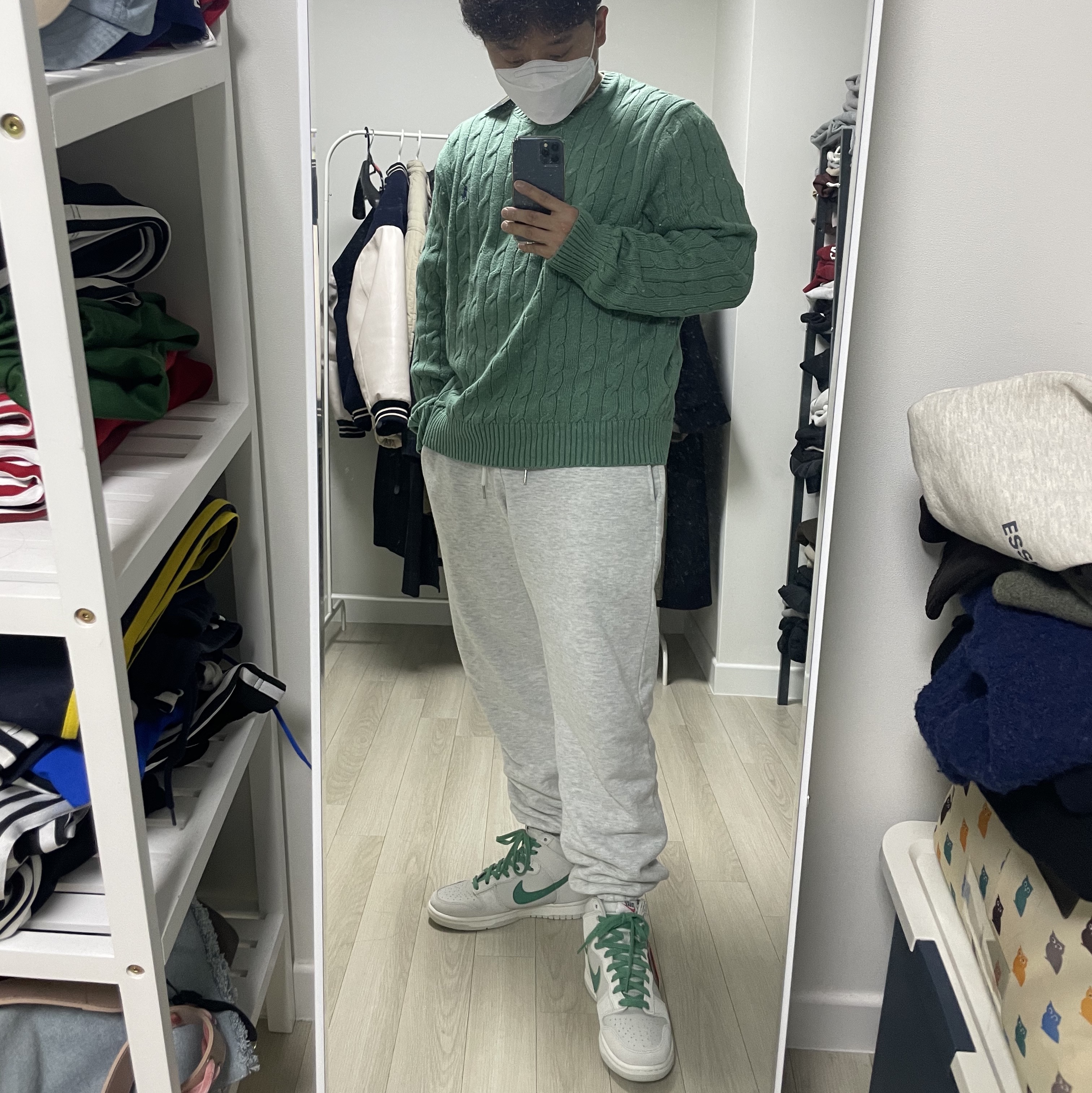 Nike Dunk High SE First Use Sail 착용 스타일 - 2