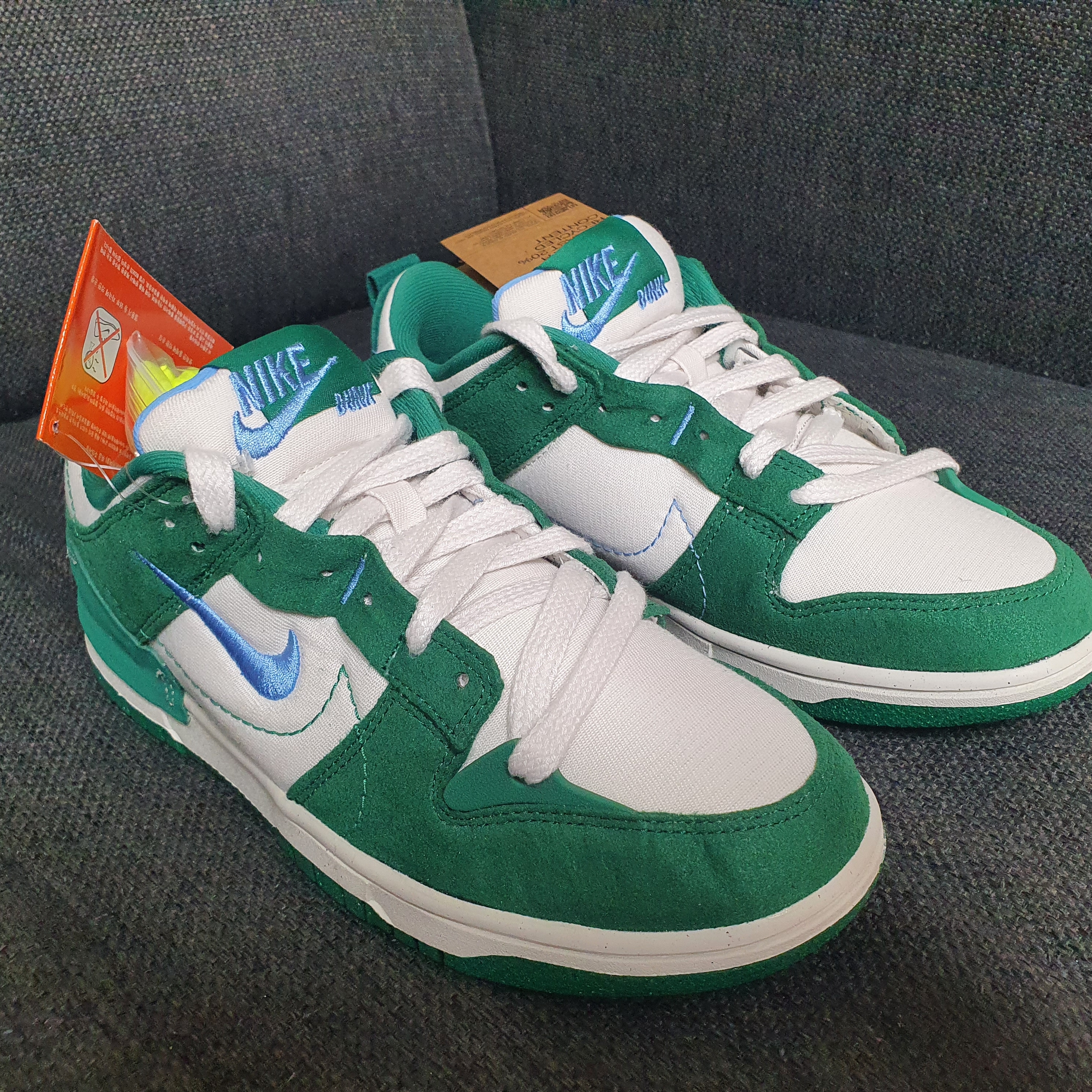 (W) Nike Dunk Low Disrupt 2 Phantom University Blue 착용 스타일 - 2