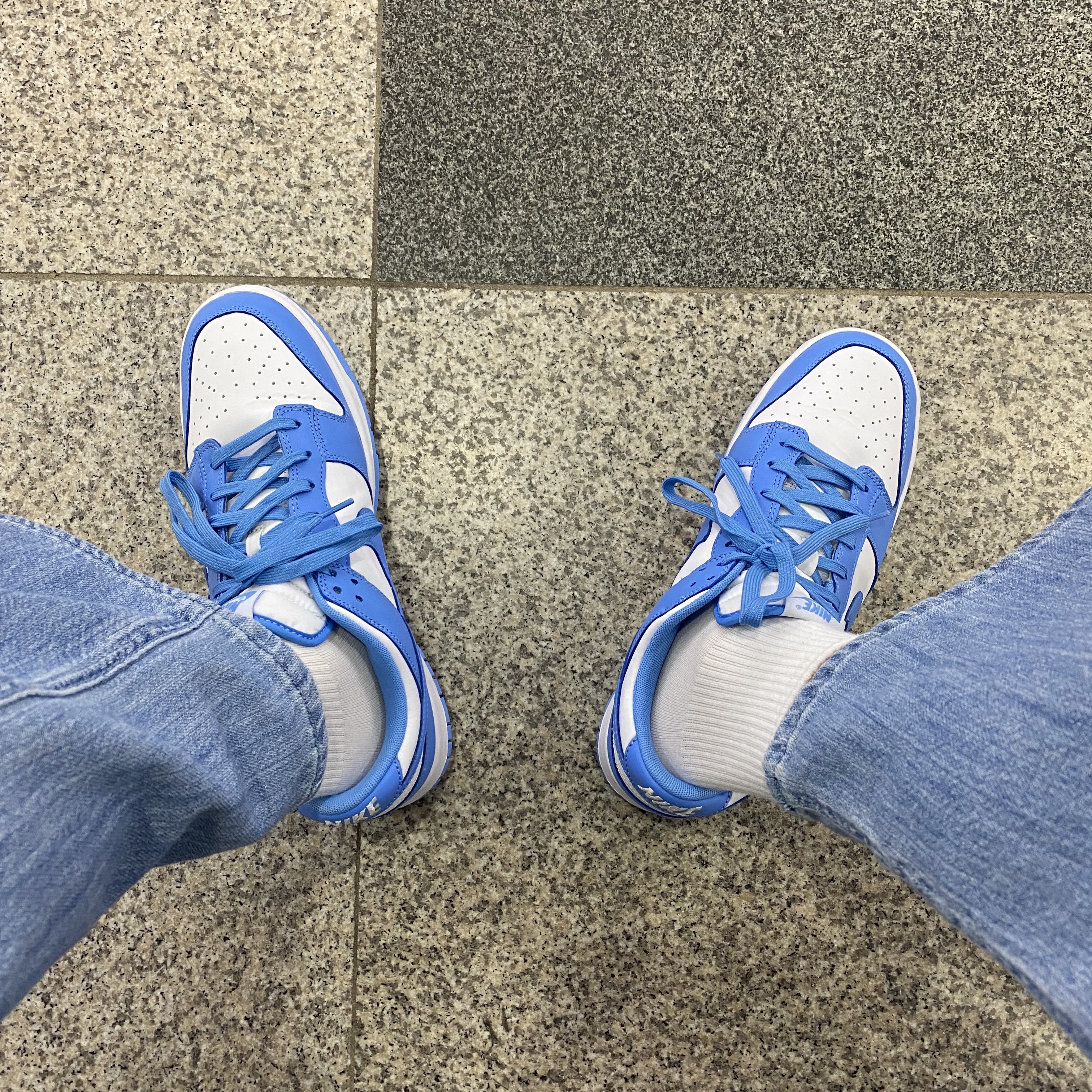 Nike Dunk Low Retro University Blue 착용 스타일