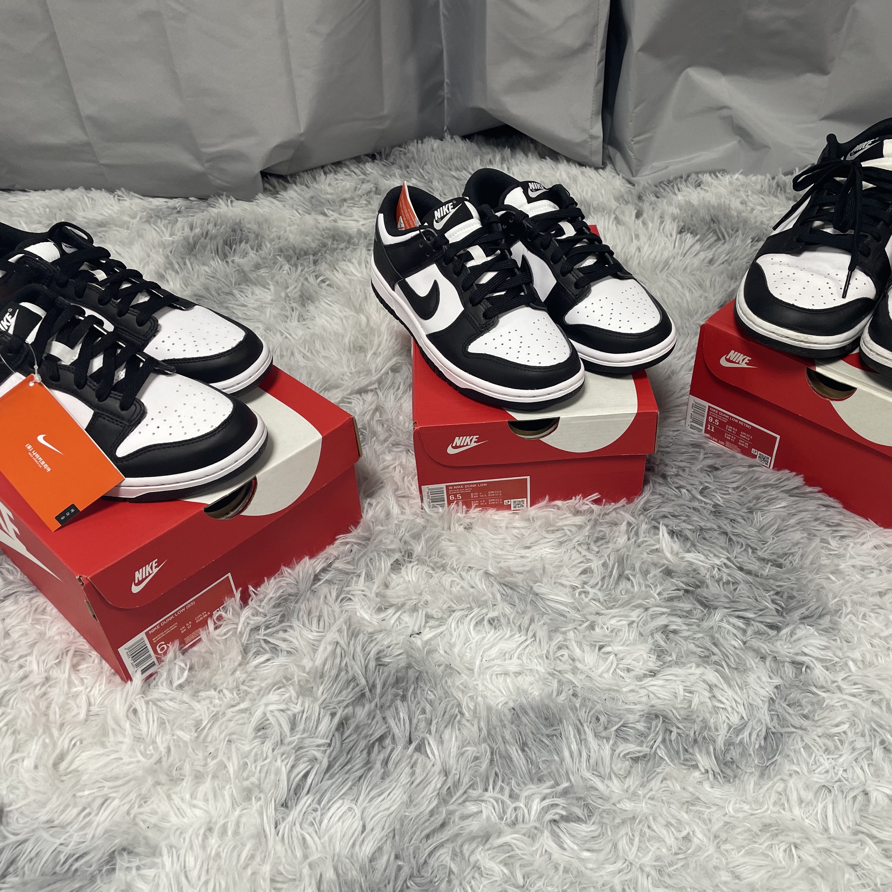 Nike Dunk Low Retro Black, (W) Nike Dunk Low Black 착용 스타일 - 1