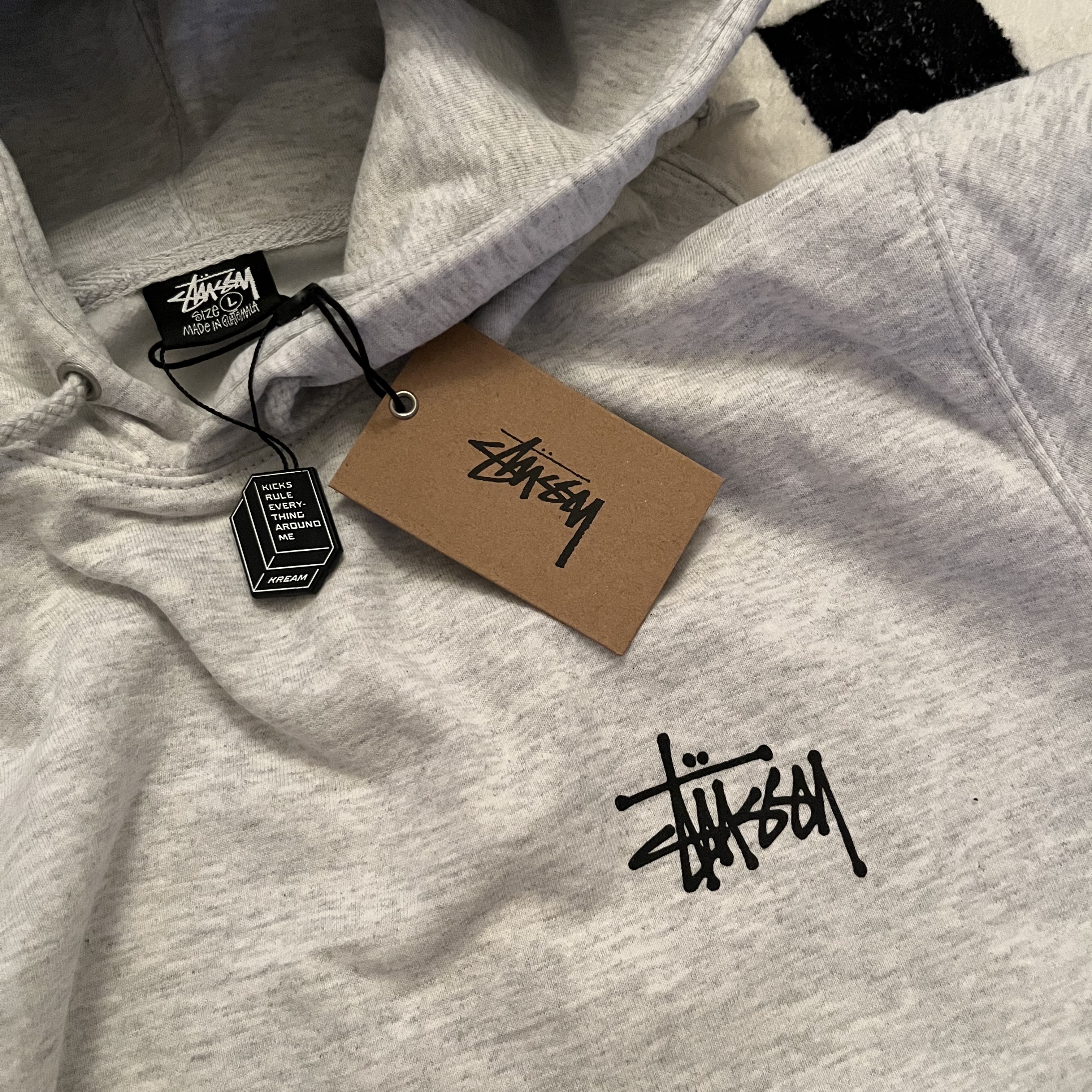 Stussy Basic Stussy Hoodie Ash Heather 2021 착용 스타일 - 4