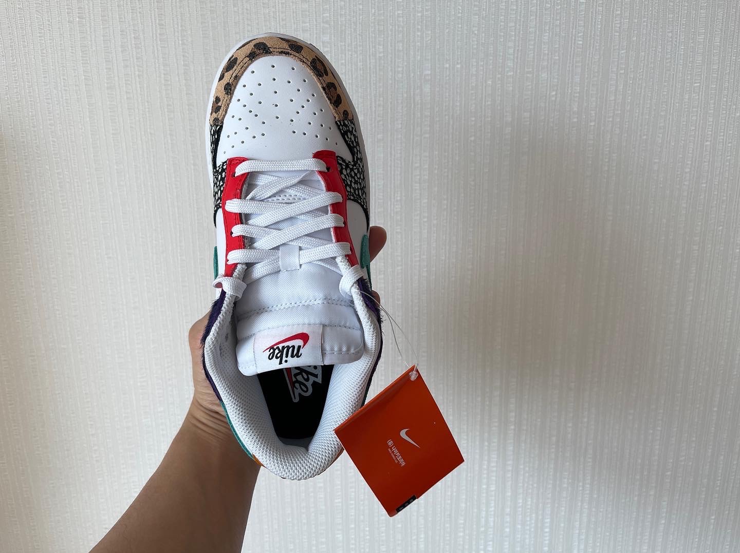 (W) Nike Dunk Low SE Patchwork 착용 스타일 - 3