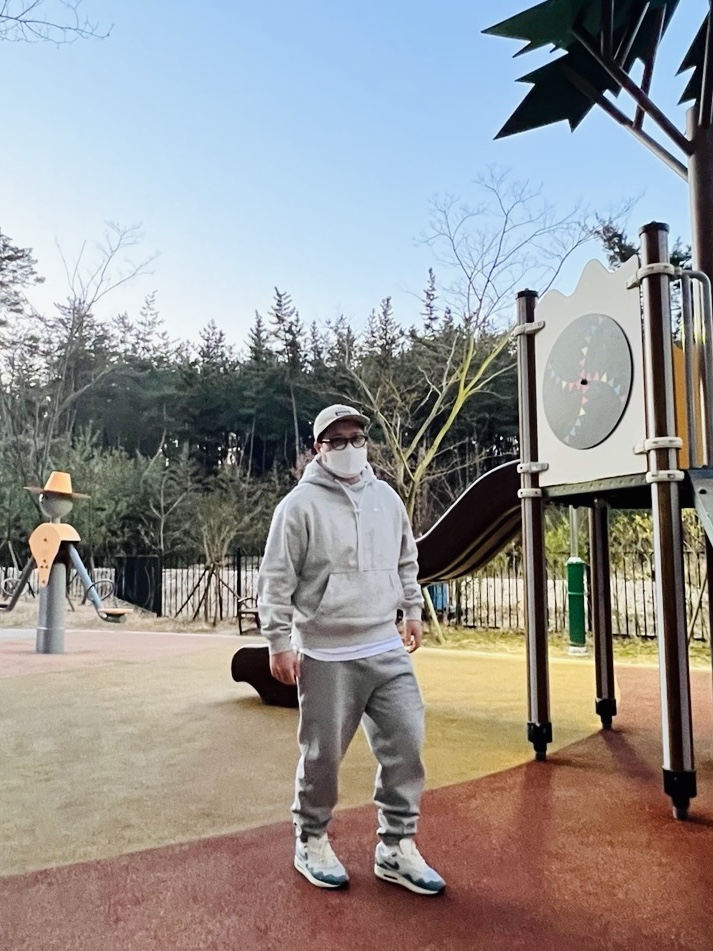 Nike NRG Solo Swoosh Fleece Pants Dark Grey Heather - Asia, Nike M NRG Hoodie Dark Grey Heather 착용 스타일 - 1