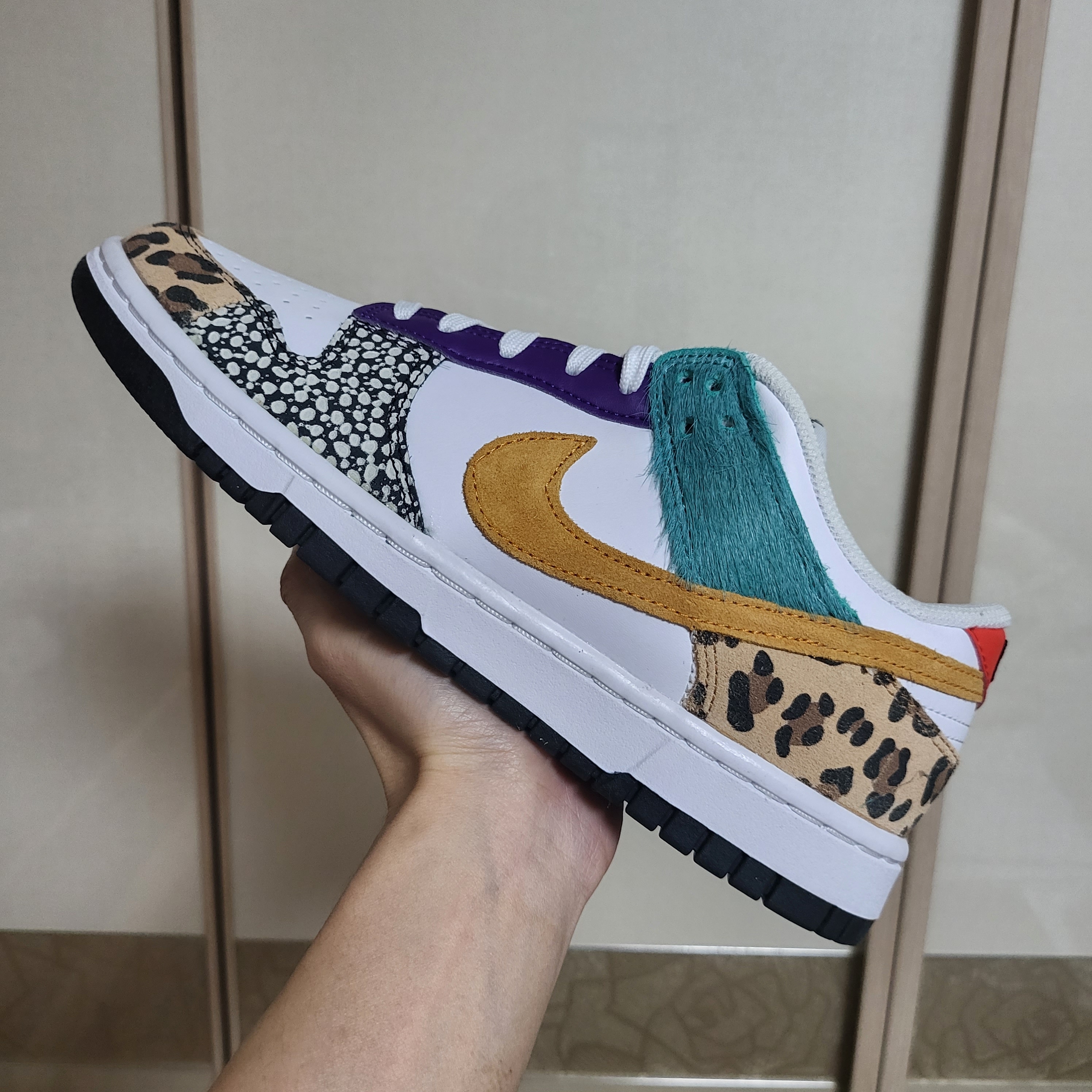 (W) Nike Dunk Low SE Patchwork 착용 스타일