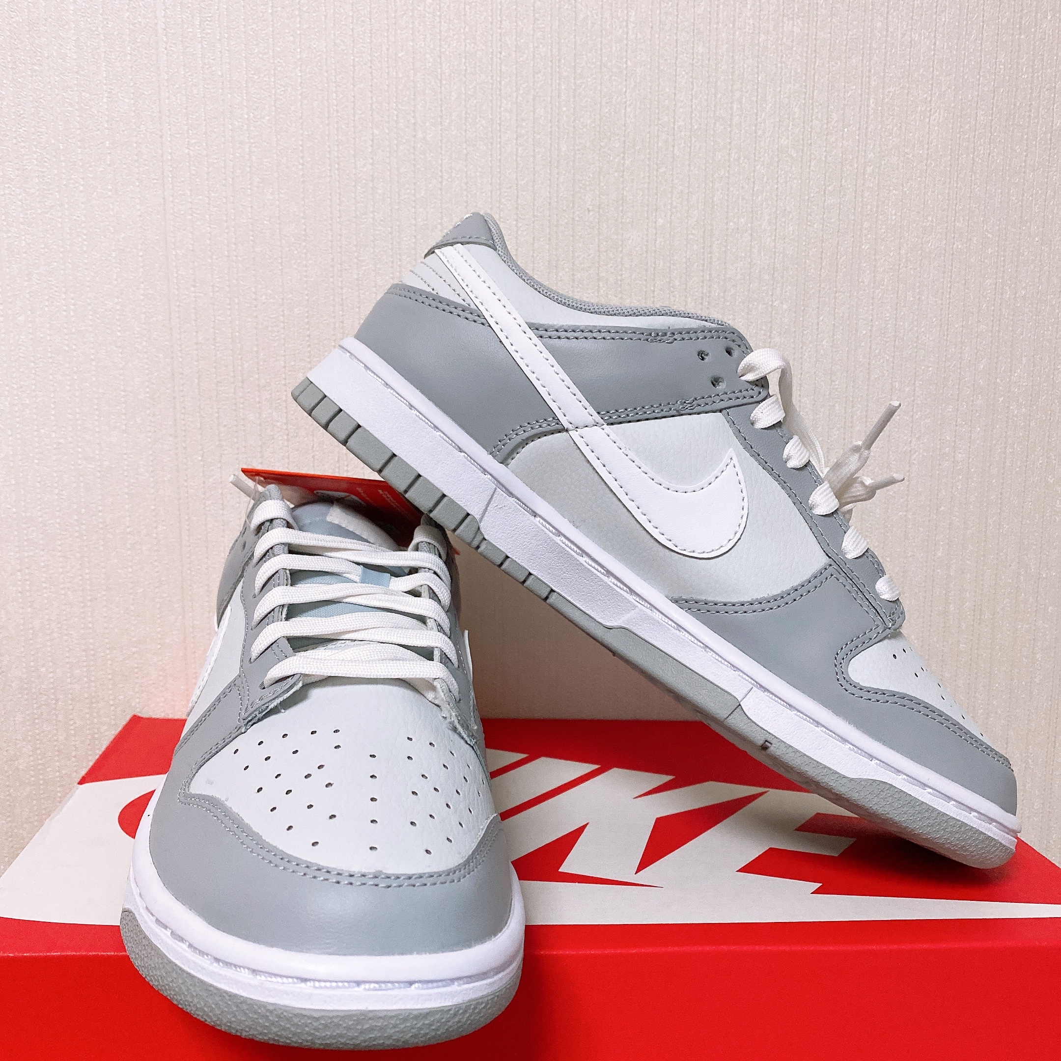 Nike Dunk Low Retro Wolf Grey 착용 스타일