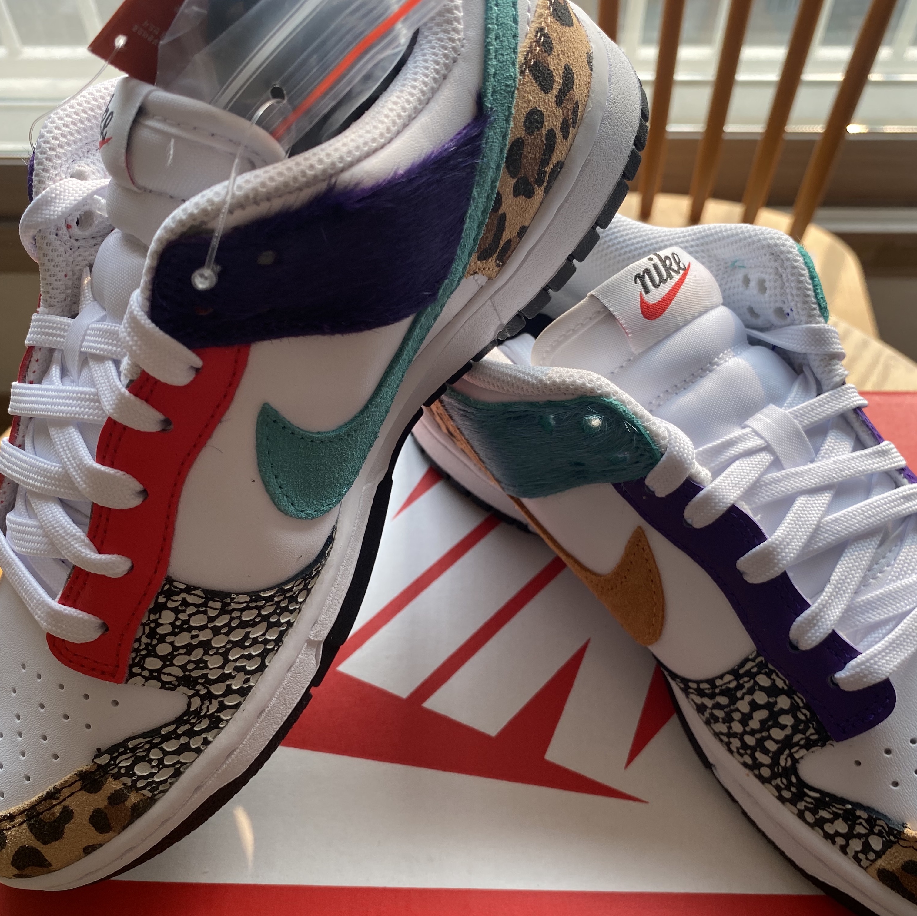 (W) Nike Dunk Low SE Patchwork 착용 스타일 - 2