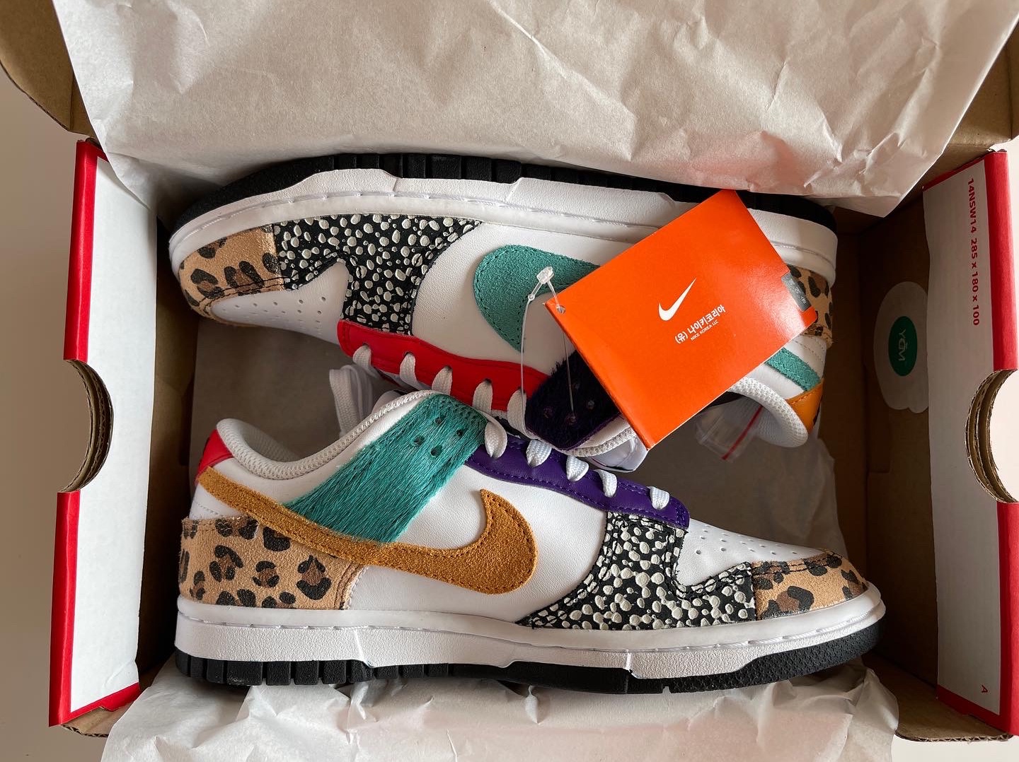 (W) Nike Dunk Low SE Patchwork 착용 스타일 - 5