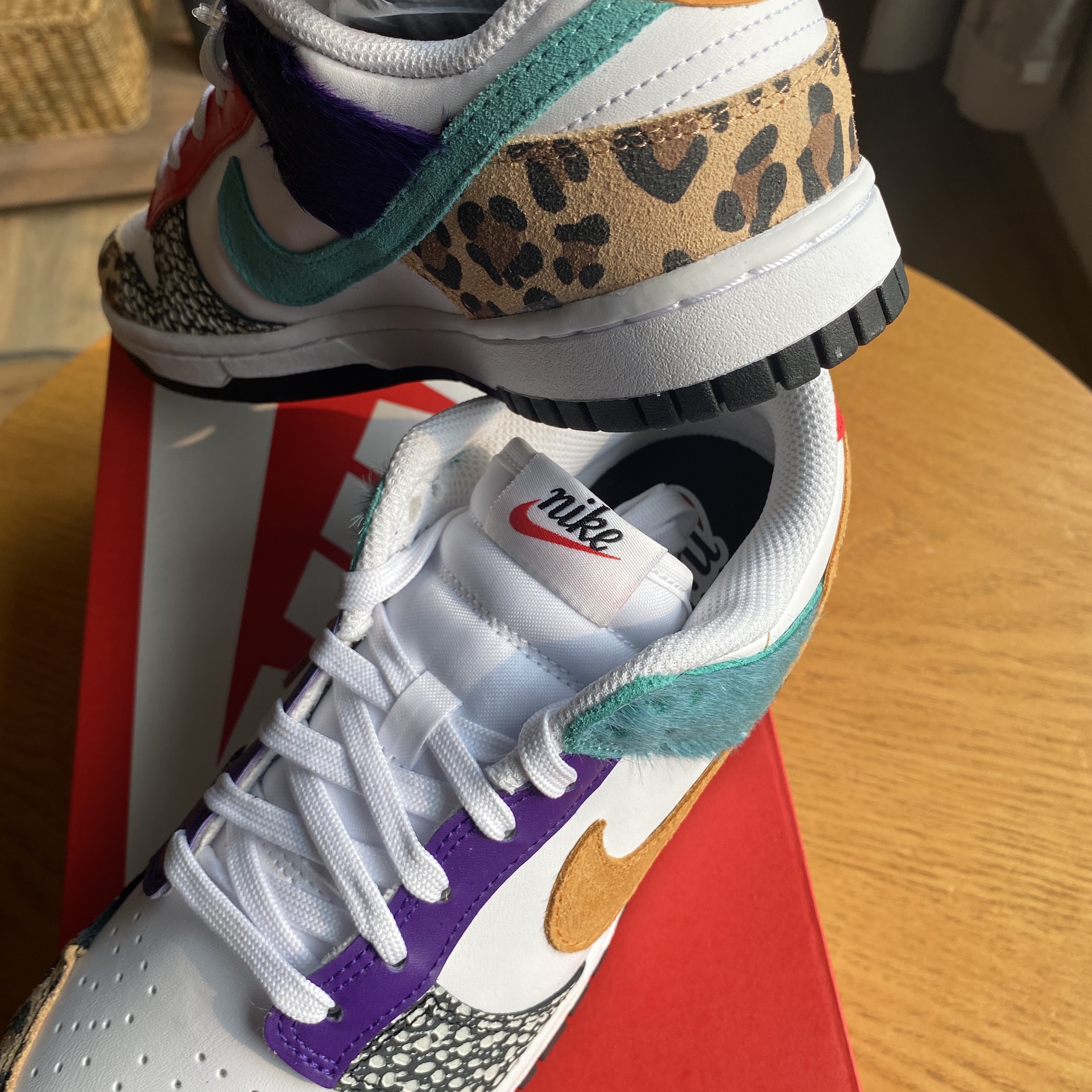 (W) Nike Dunk Low SE Patchwork 착용 스타일 - 3