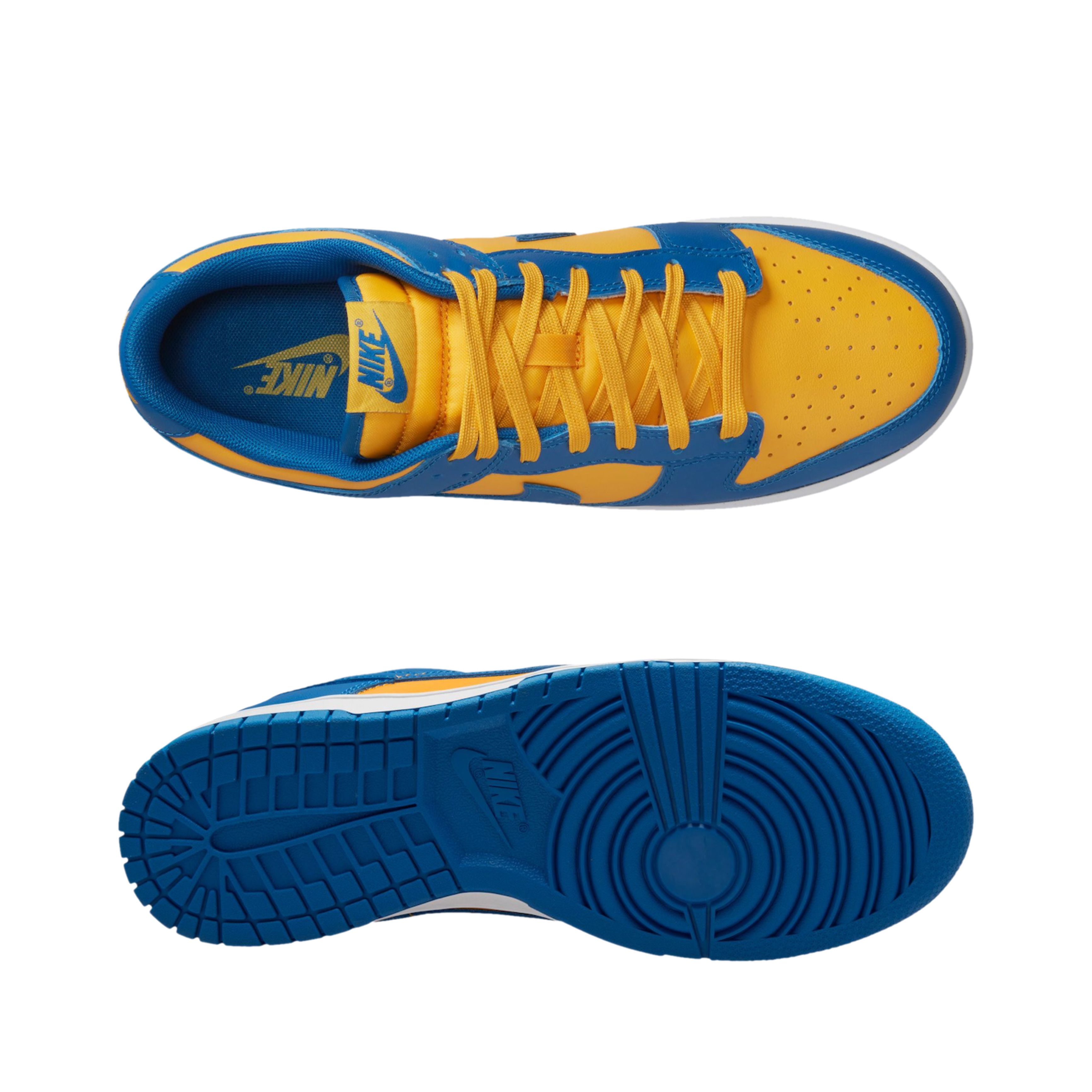 Nike Dunk Low Retro Blue Jay and University Gold 착용 스타일 - 3