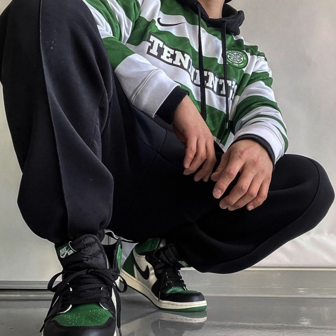 Jordan 1 Retro High OG Pine Green 착용 스타일