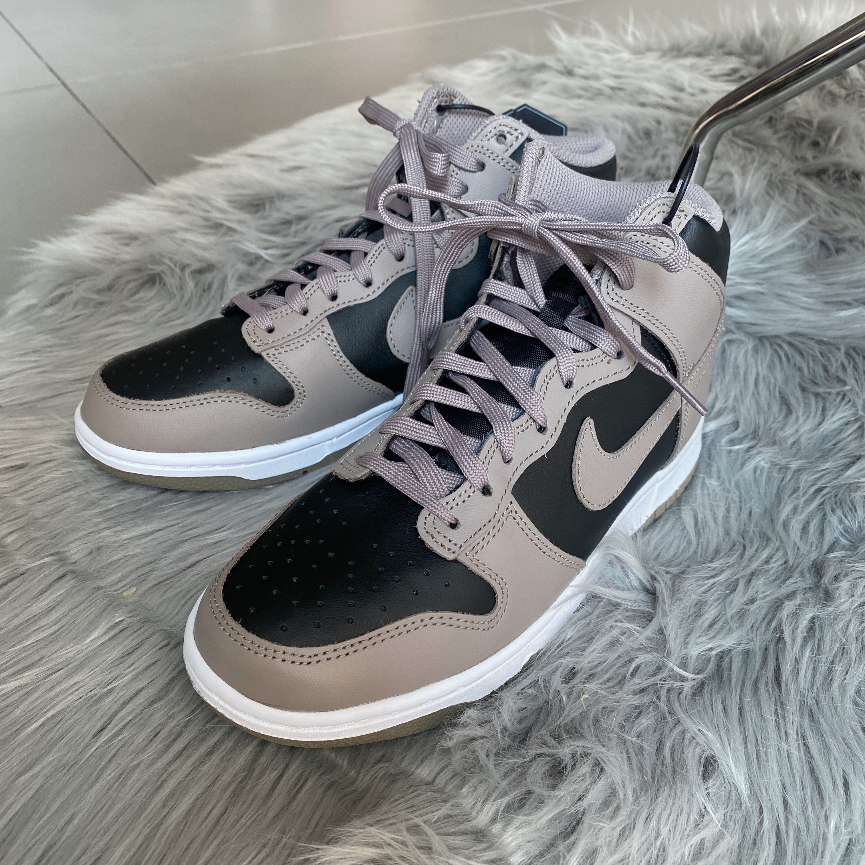 (W) Nike Dunk High Moon Fossil 착용 스타일