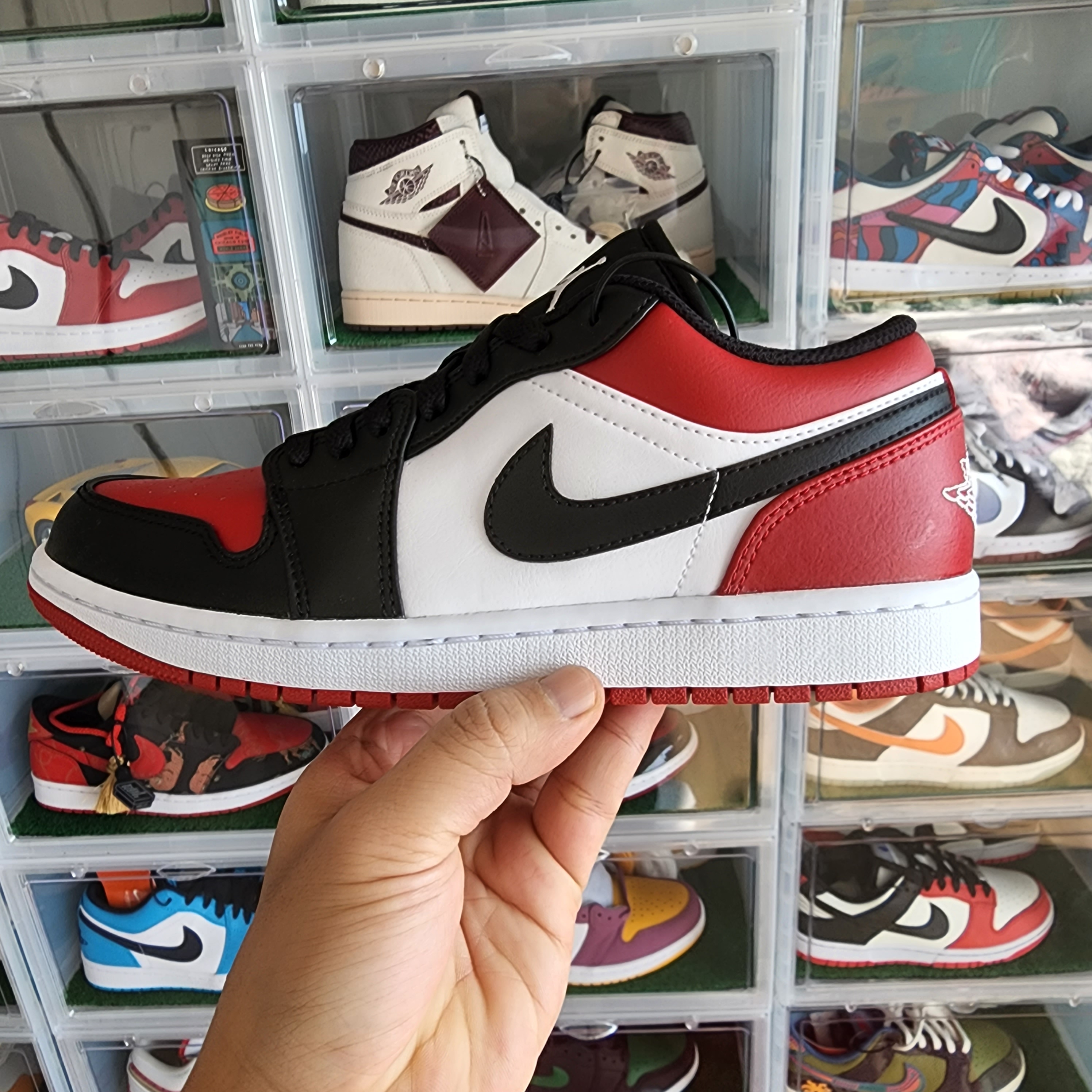 Jordan 1 Low Bred Toe 착용 스타일 - 2