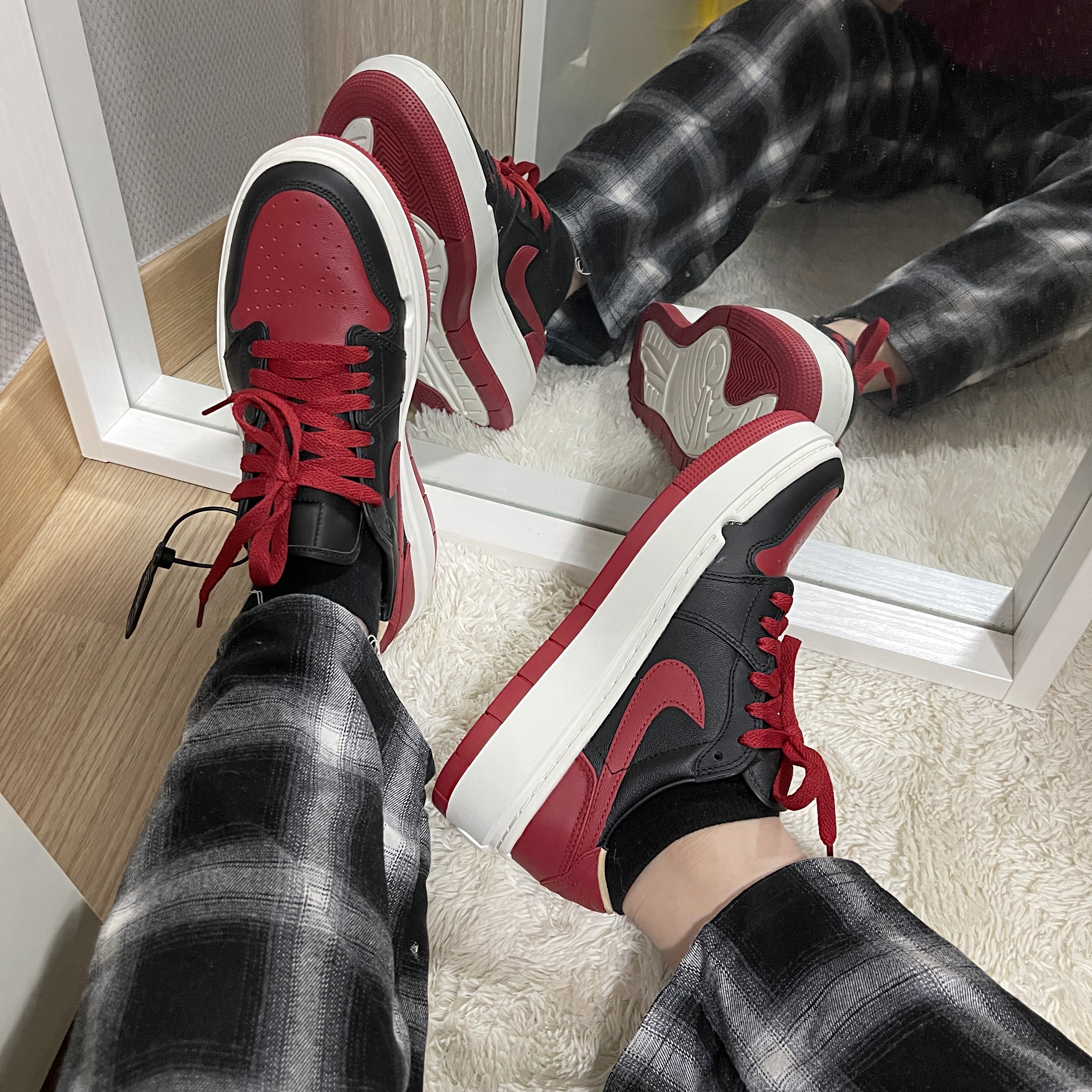 (W) Jordan 1 Elevate Low SE Bred 착용 스타일