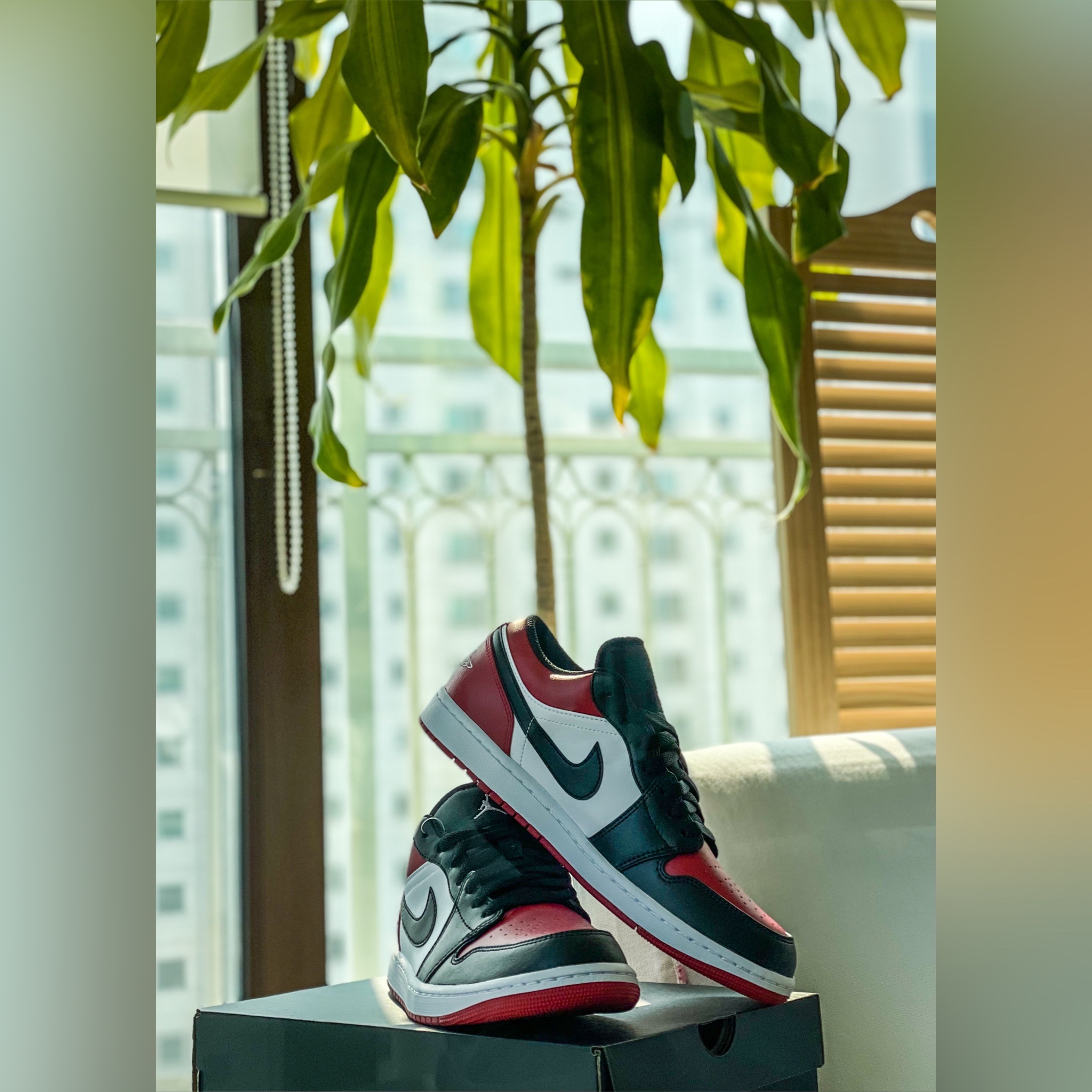 Jordan 1 Low Bred Toe 착용 스타일