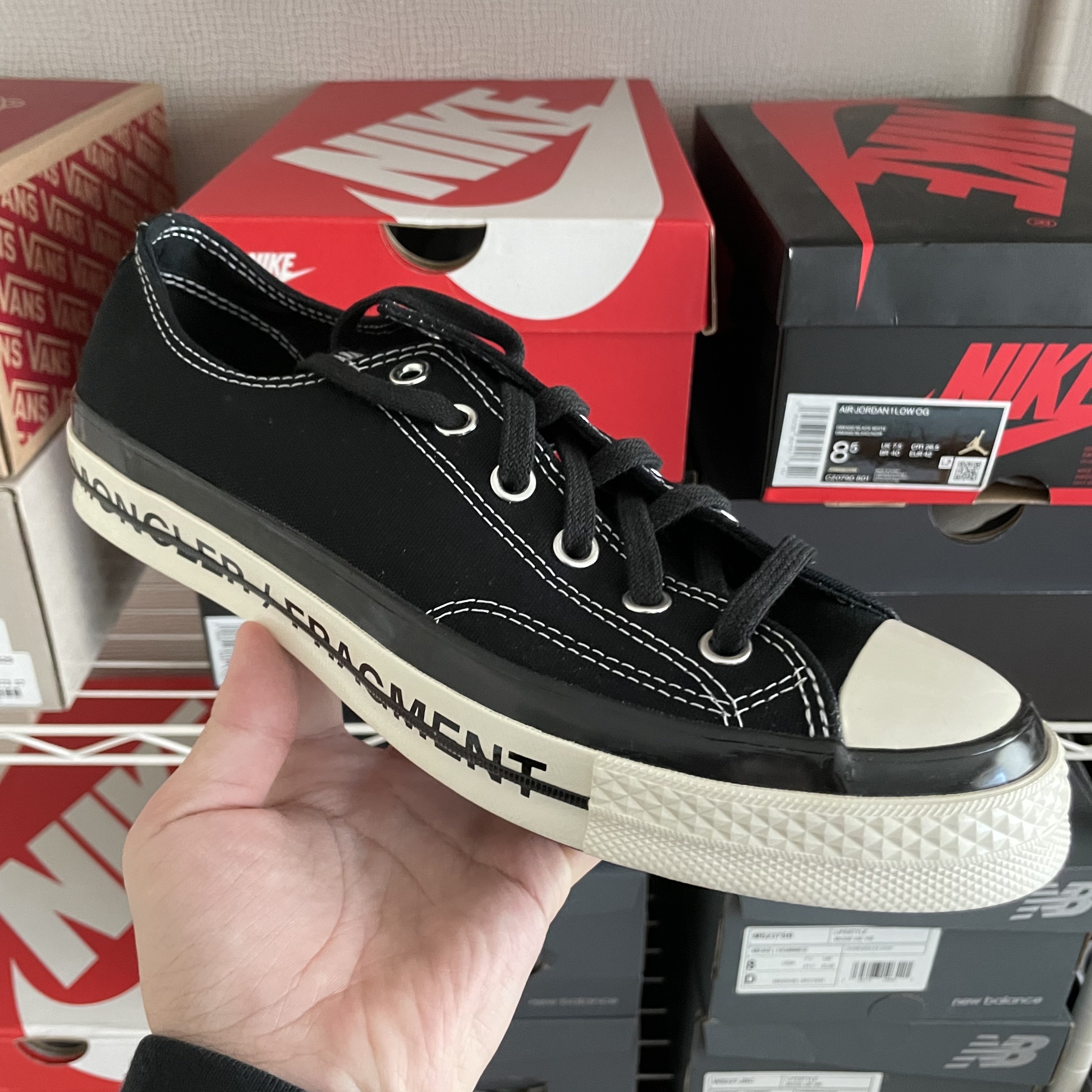 Converse x Moncler x Fragment Chuck 70 Ox Fraylor III Black 착용 스타일 - 1