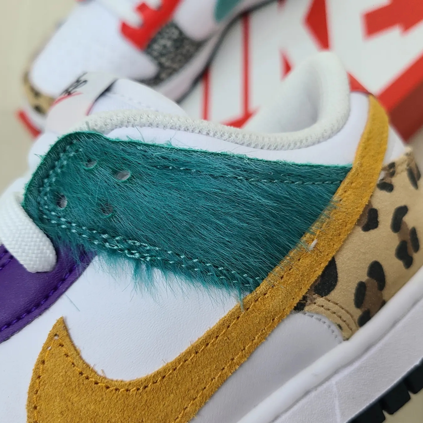 (W) Nike Dunk Low SE Patchwork 착용 스타일 - 4