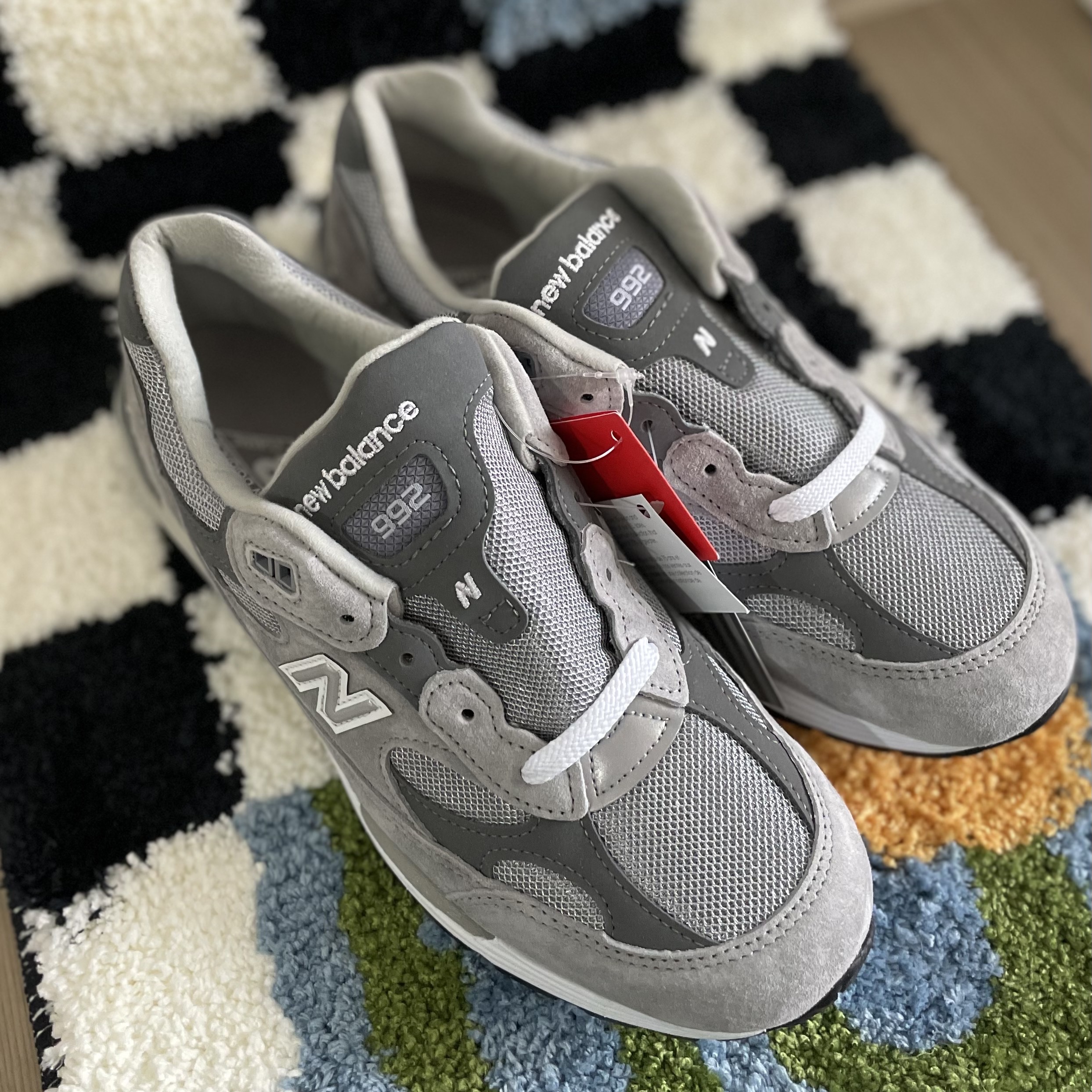 New Balance 992 Made in USA Grey - D Standard 착용 스타일