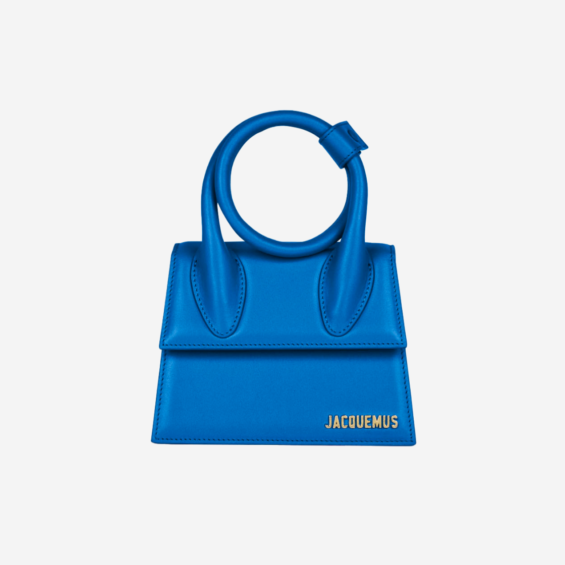 Jacquemus Le Chiquito Noeud Coiled Handbag Blue 상세 이미지 1