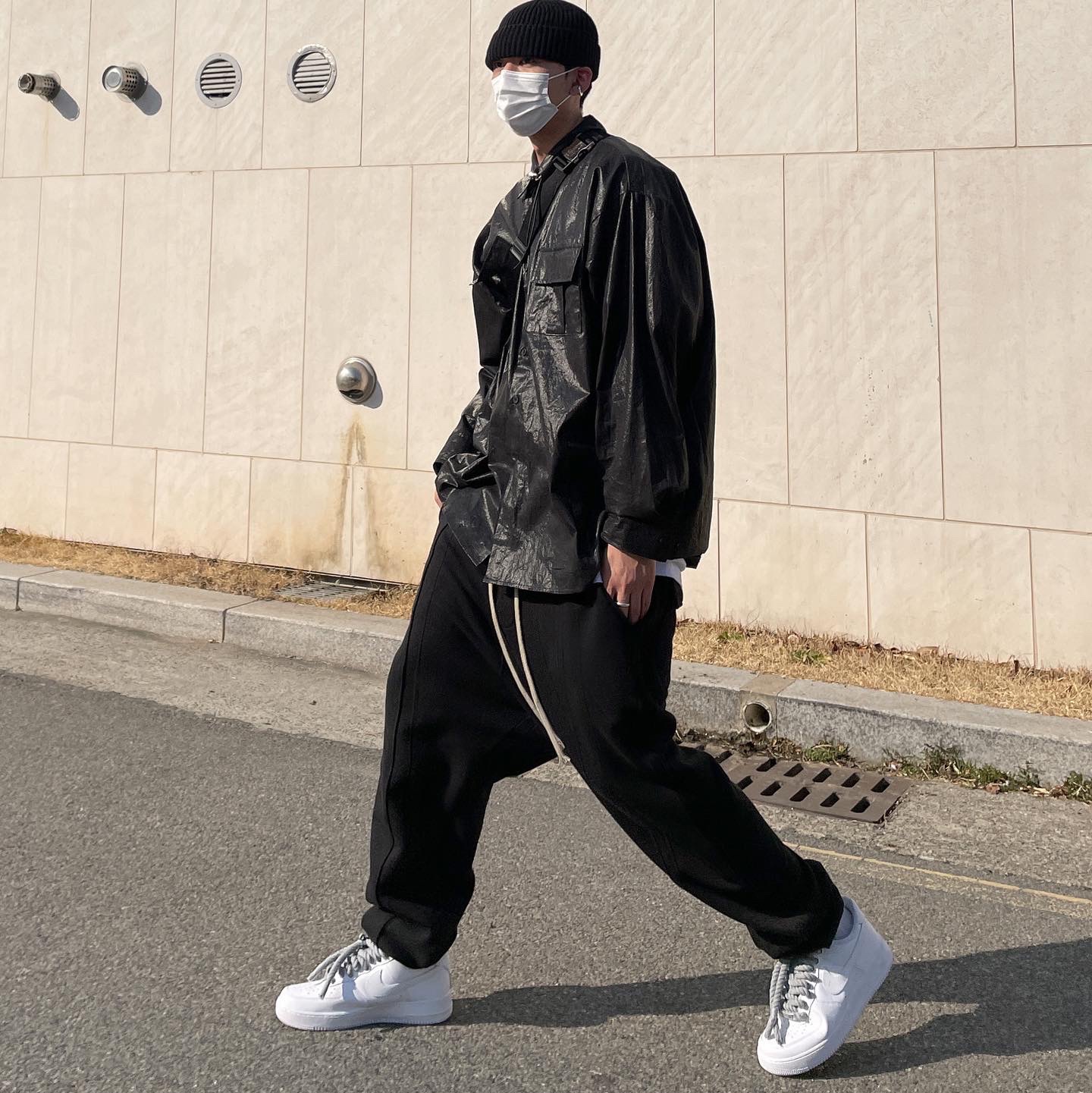 Nike Air Force 1 '07 Low White 착용 스타일 - 3