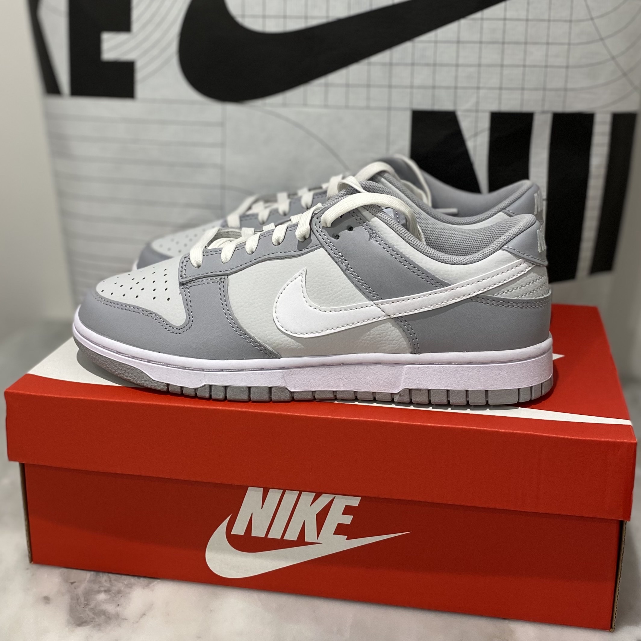 Nike Dunk Low Retro Wolf Grey 착용 스타일