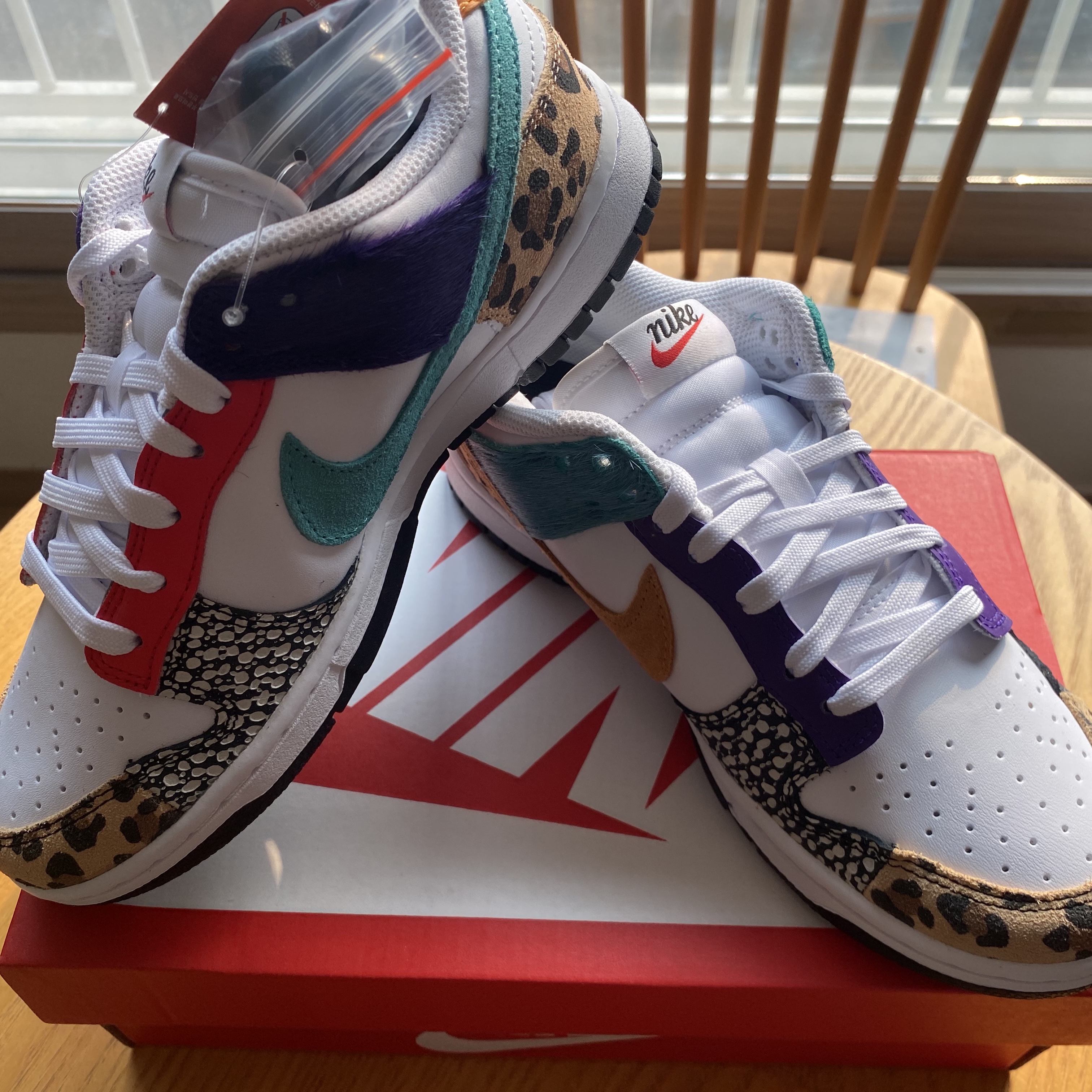 (W) Nike Dunk Low SE Patchwork 착용 스타일 - 4