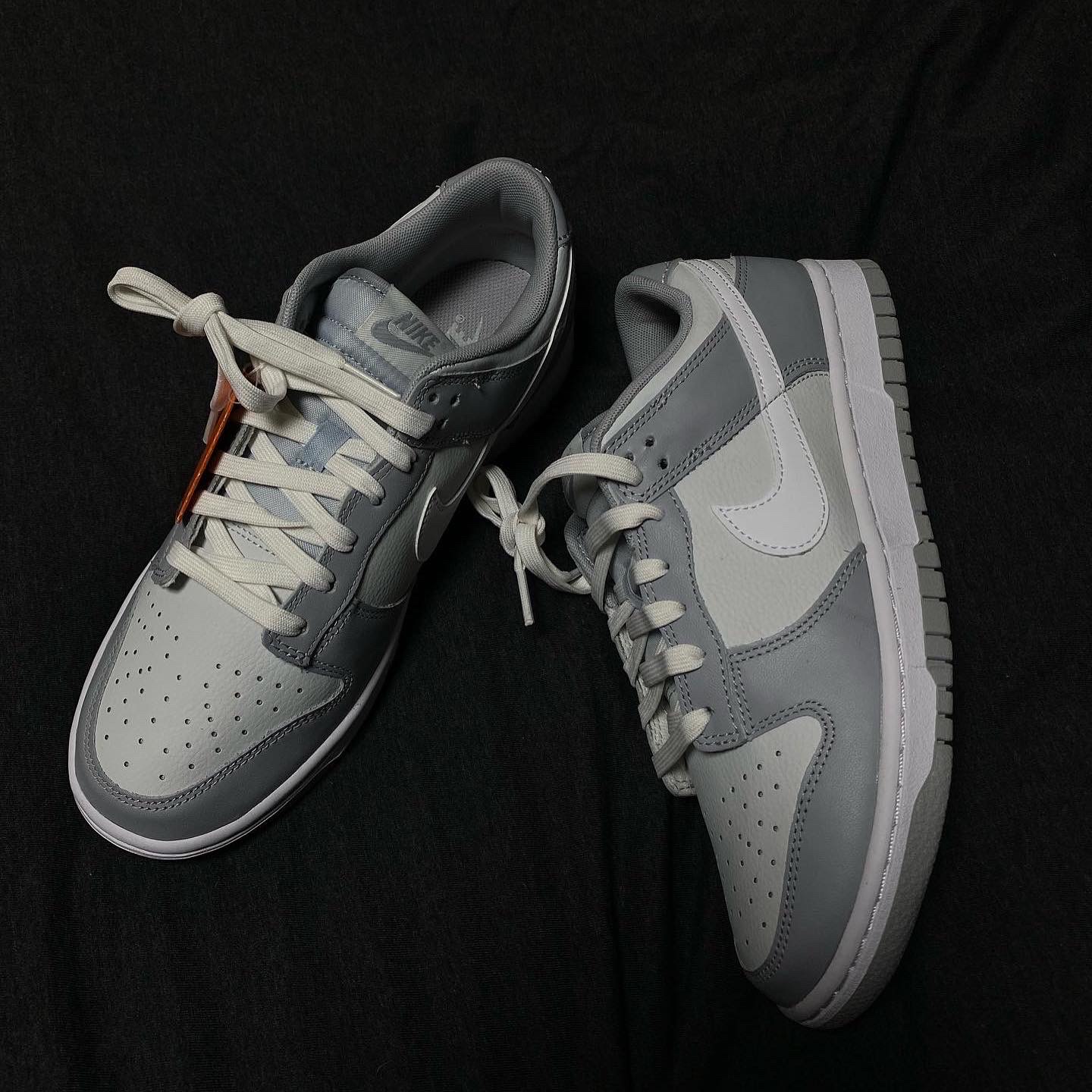 Nike Dunk Low Retro Wolf Grey 착용 스타일 - 1