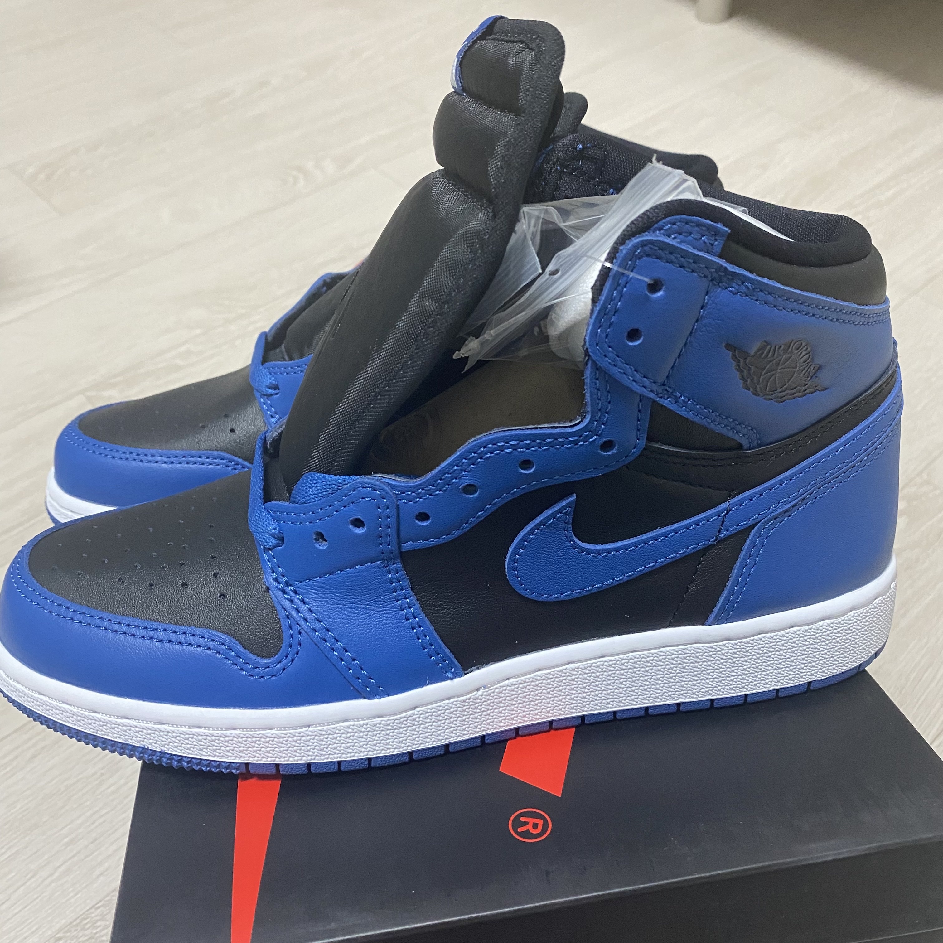 (GS) Jordan 1 Retro High OG Dark Marina Blue 착용 스타일 - 1