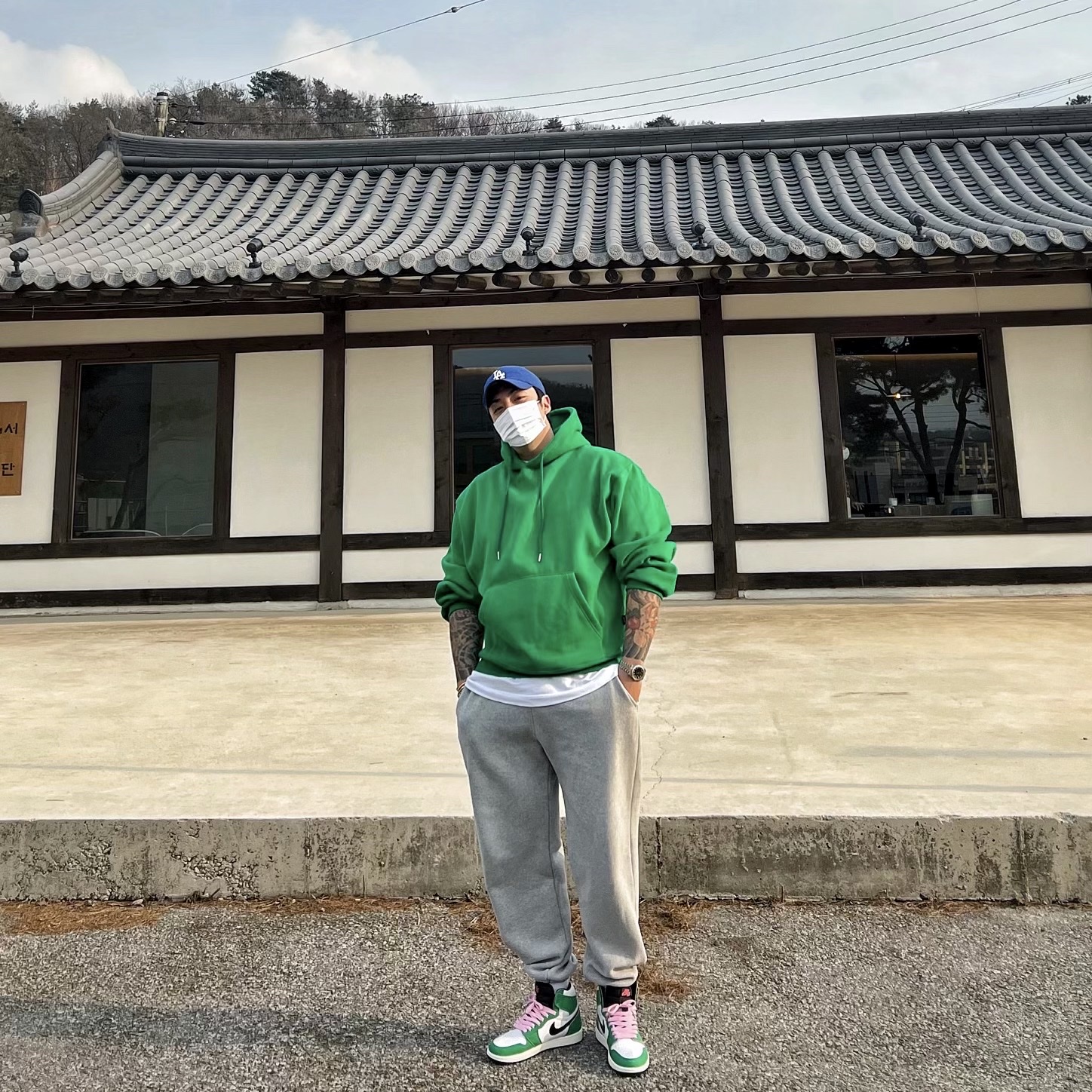 (W) Jordan 1 Retro High OG Lucky Green 착용 스타일