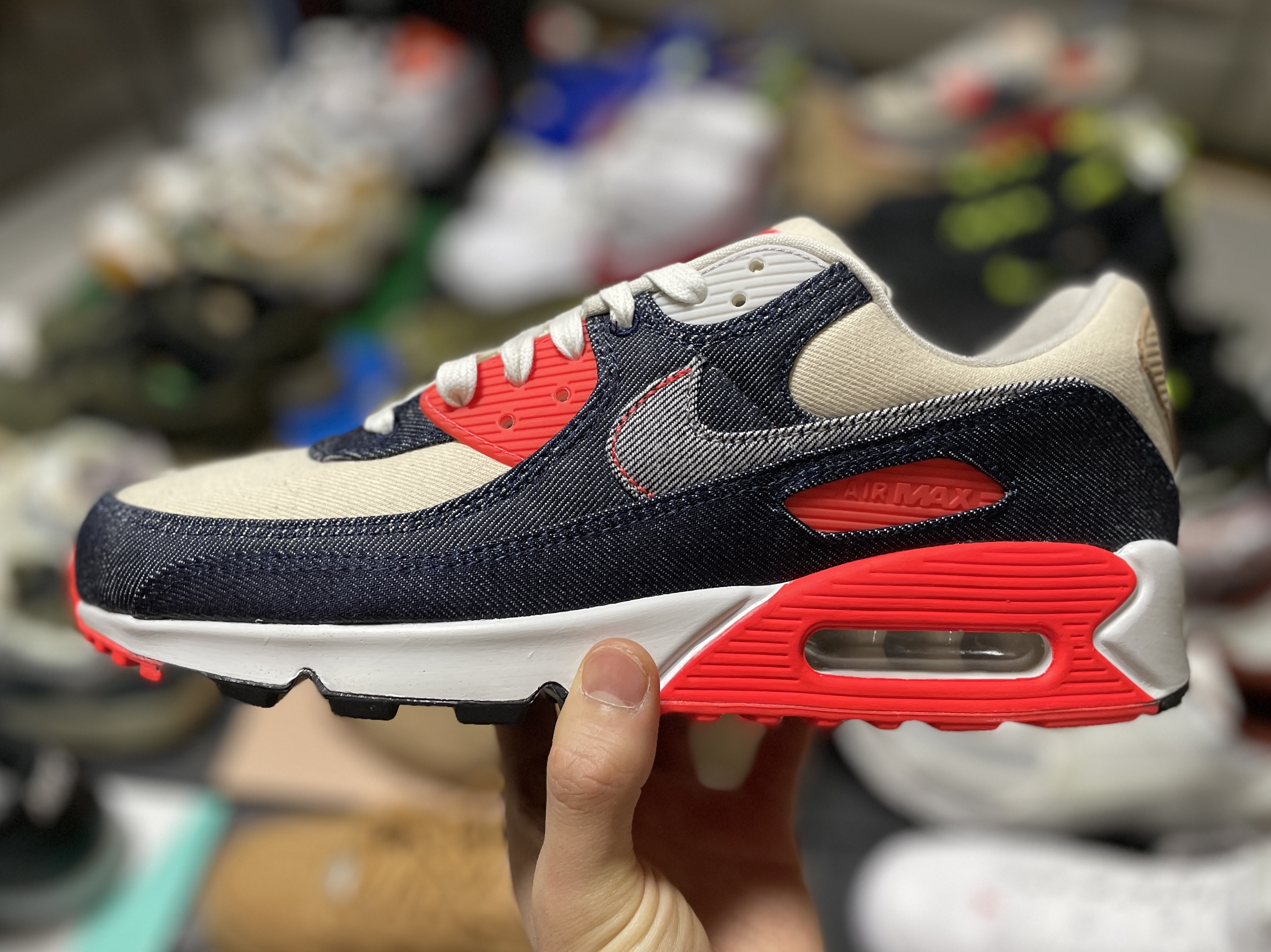 Nike x Denham Air Max 90 Infrared 착용 스타일