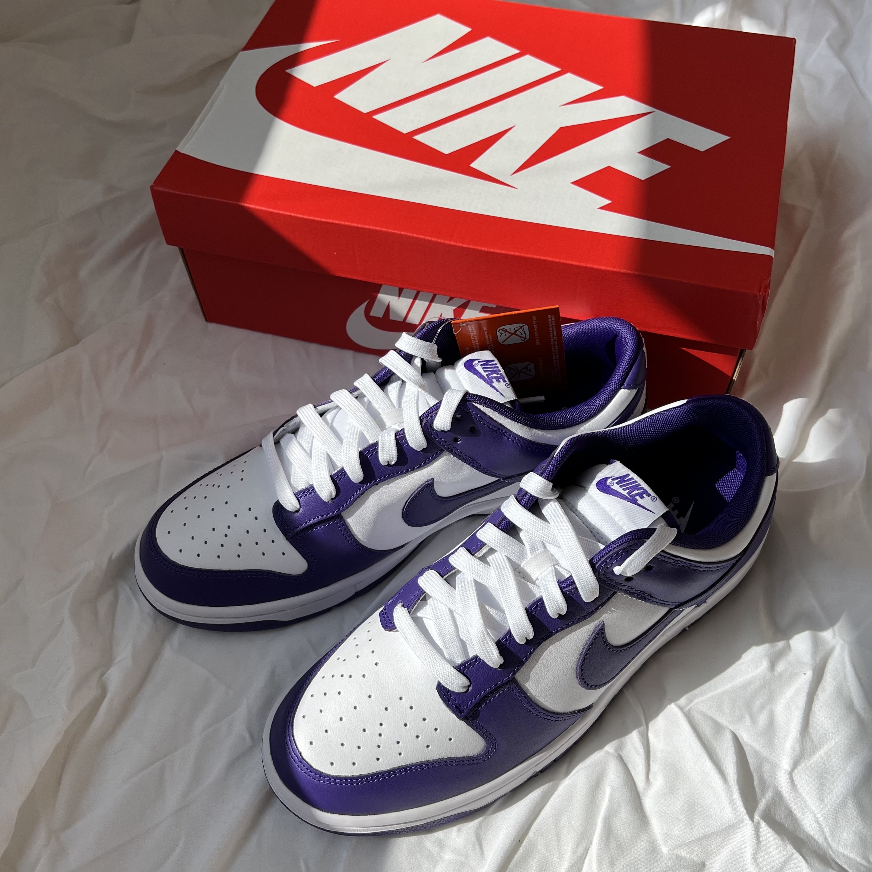Nike Dunk Low Retro Championship Court Purple 착용 스타일 - 3