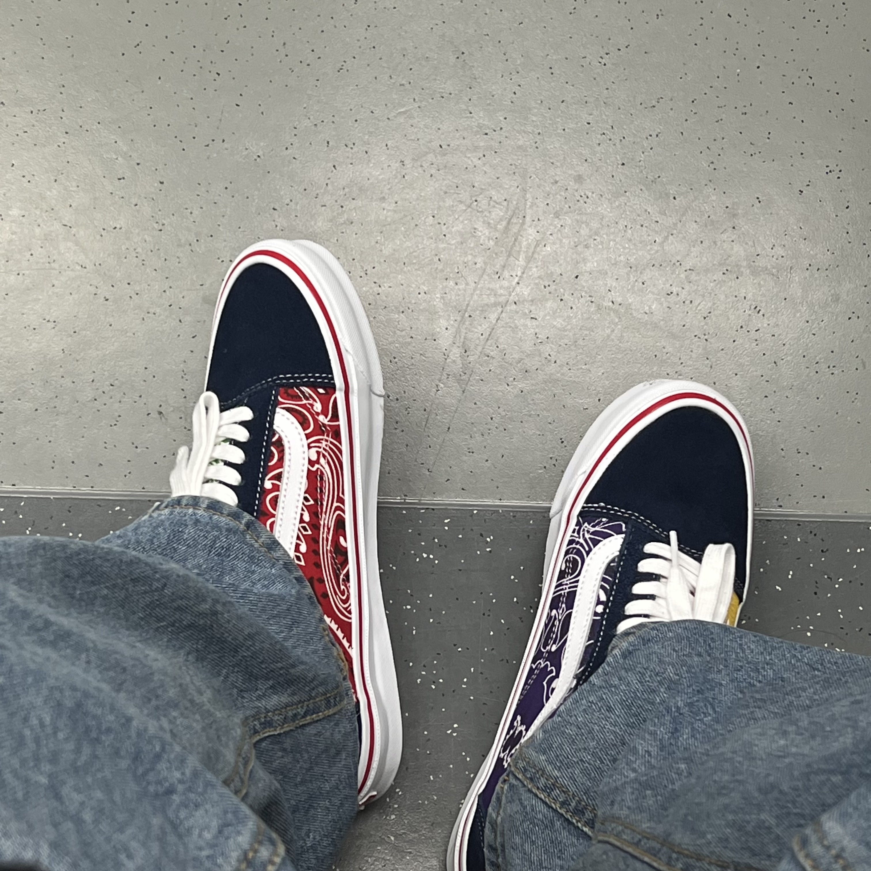 Vans Vault x Bedwin & The Heartbreakers OG Old Skool LX Multi-Color Paisley 착용 스타일