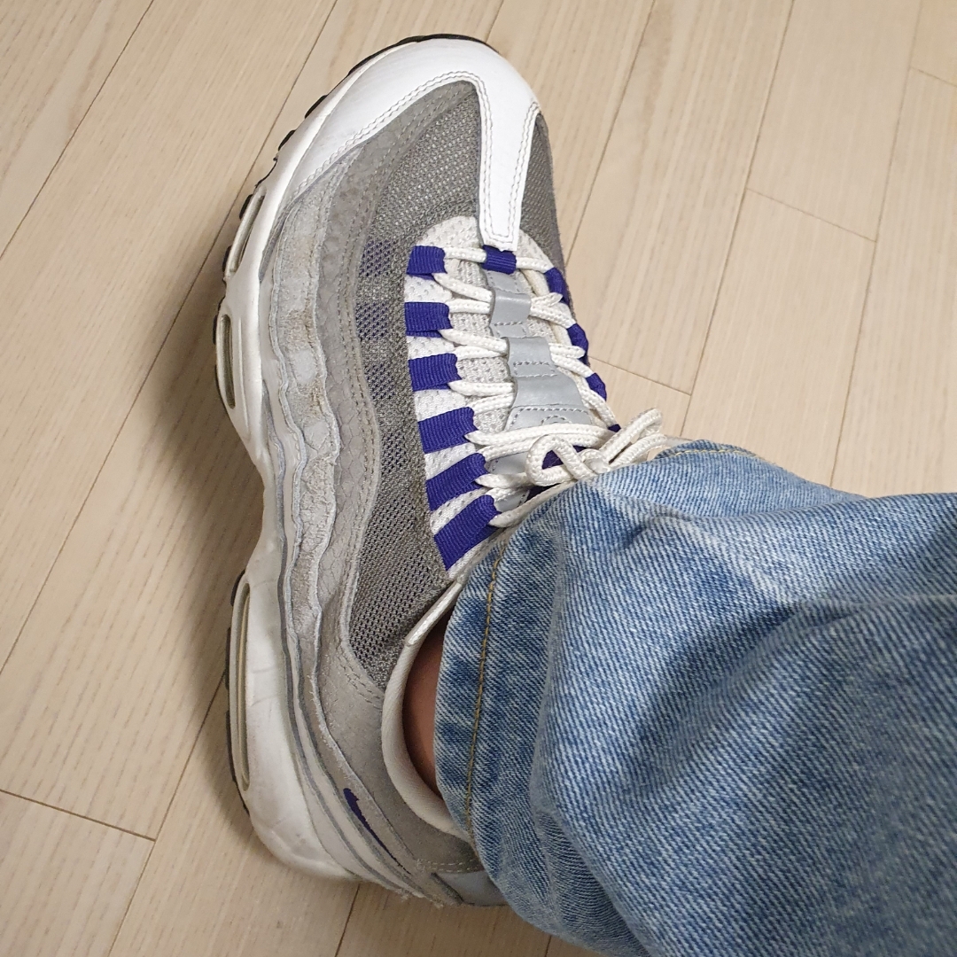(W) Nike Air Max 95 Grape 2018 착용 스타일